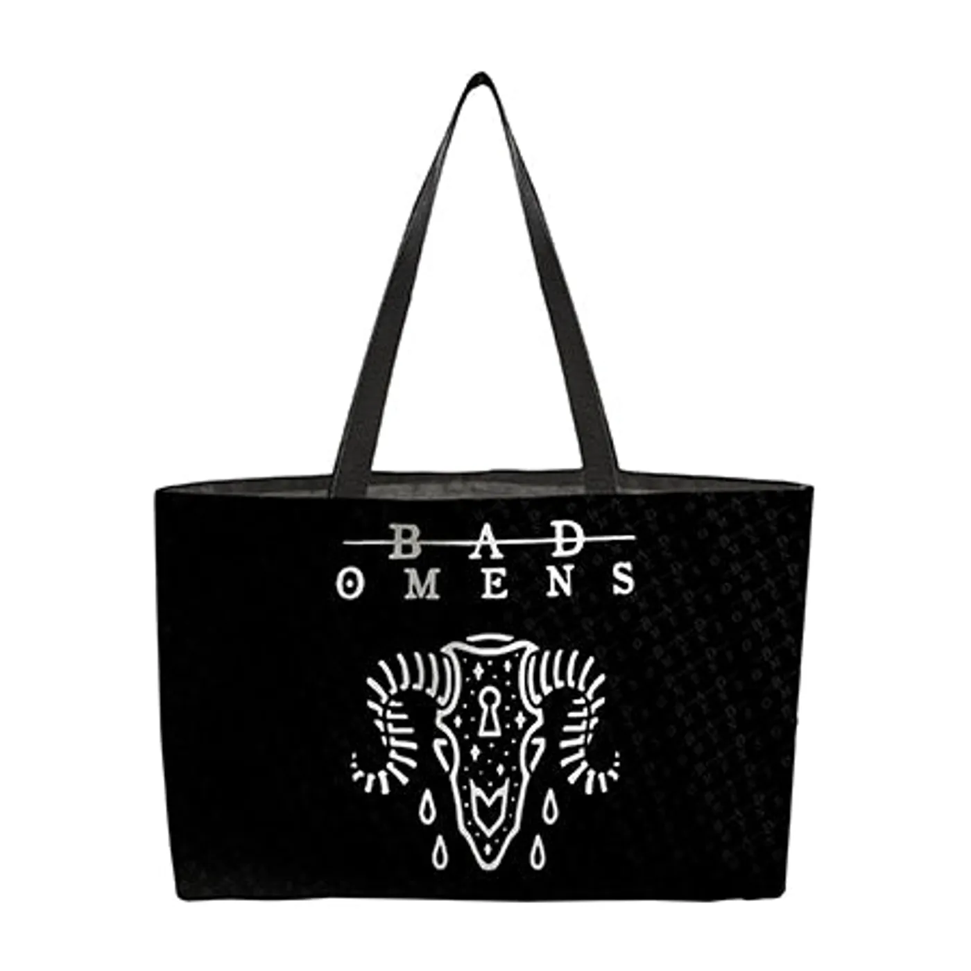Rocksax Bad Omens Webbing Handled Beach/Shopper Tote - Ramskull