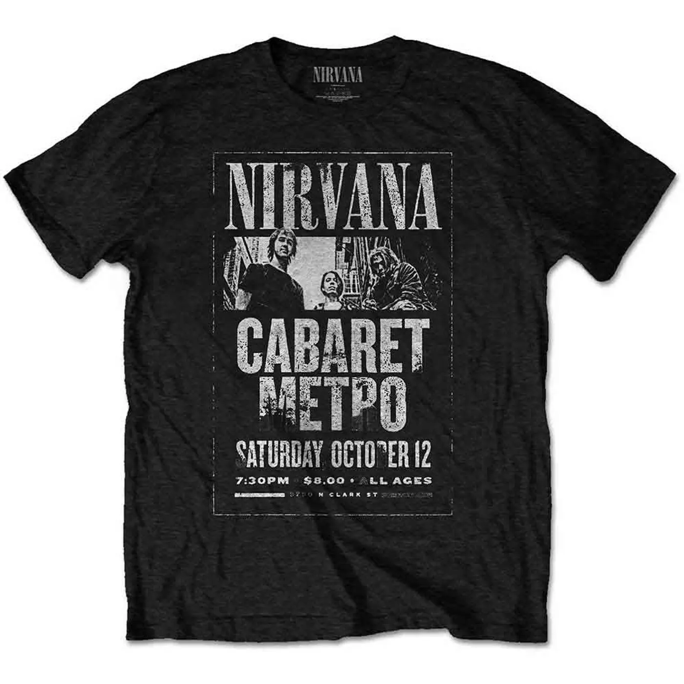 Nirvana T Shirt - Cabaret Metro