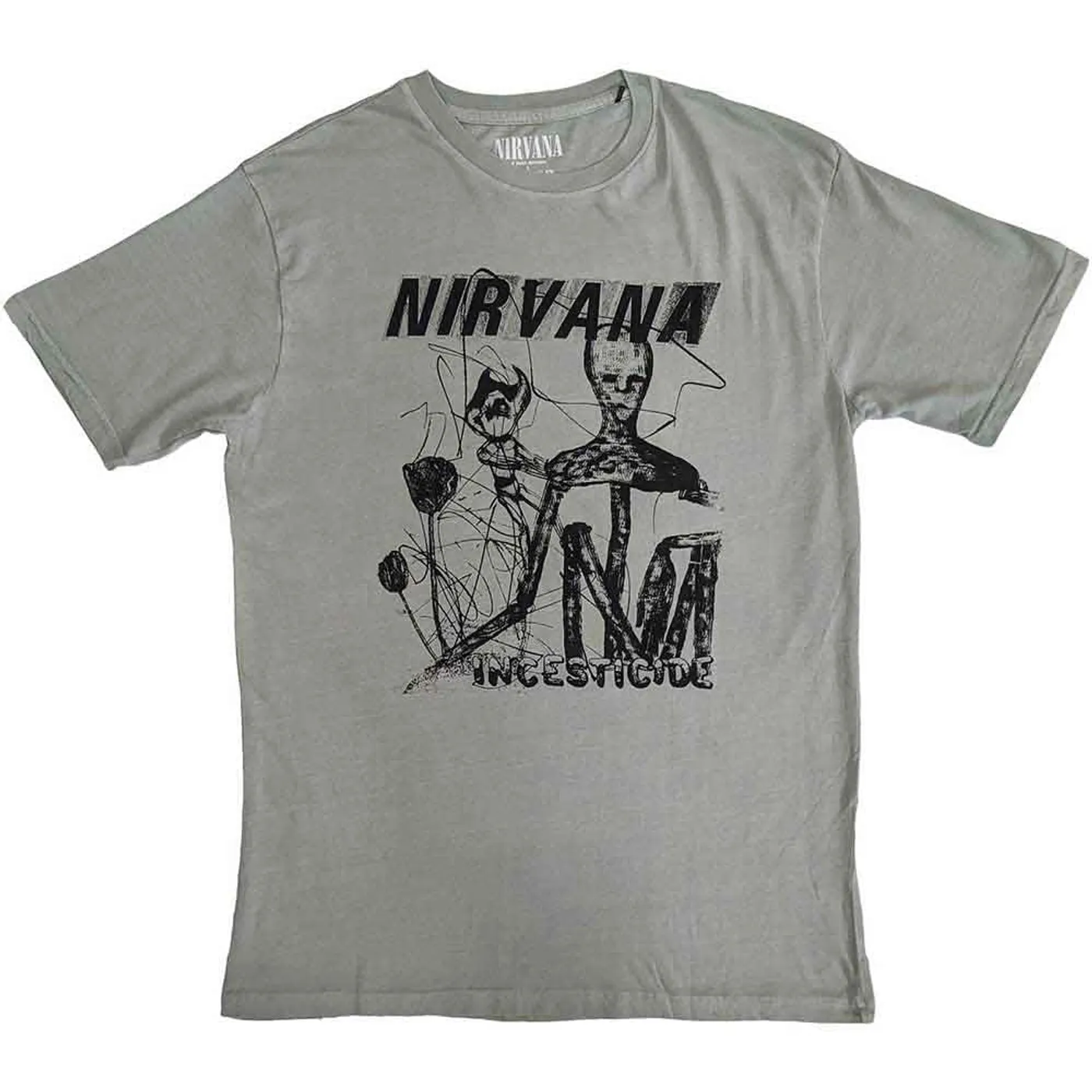 Nirvana T Shirt - Incesticide Stacked Logo
