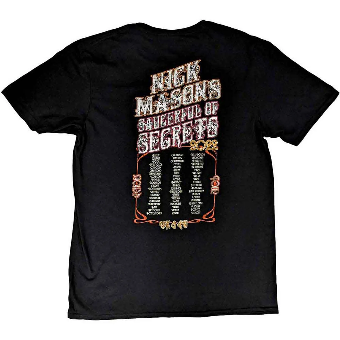Nick Mason's Saucerful of Secrets T Shirt - Hokusai Wave European Tour 2022