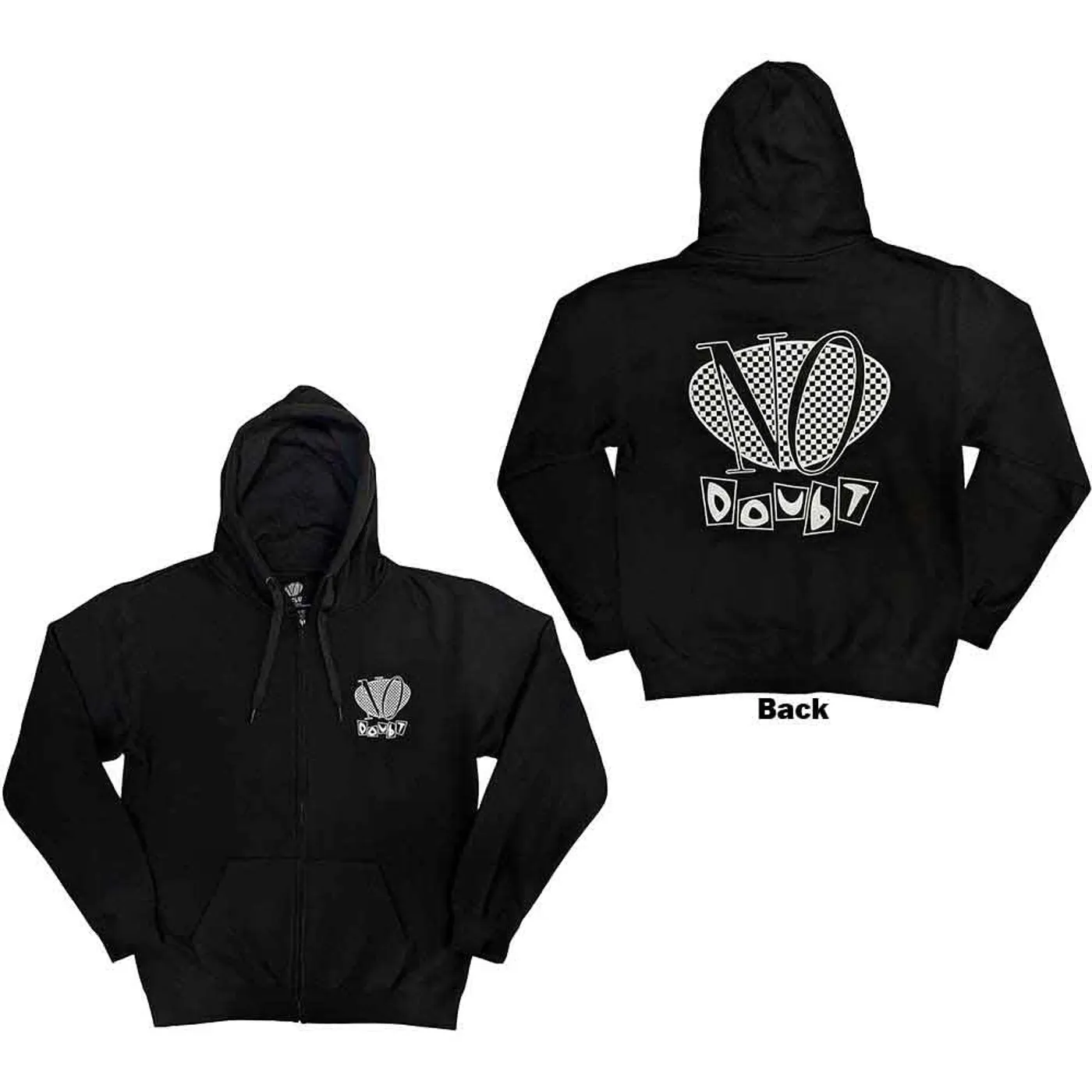 No Doubt Zip Hoodie - Checker Logo