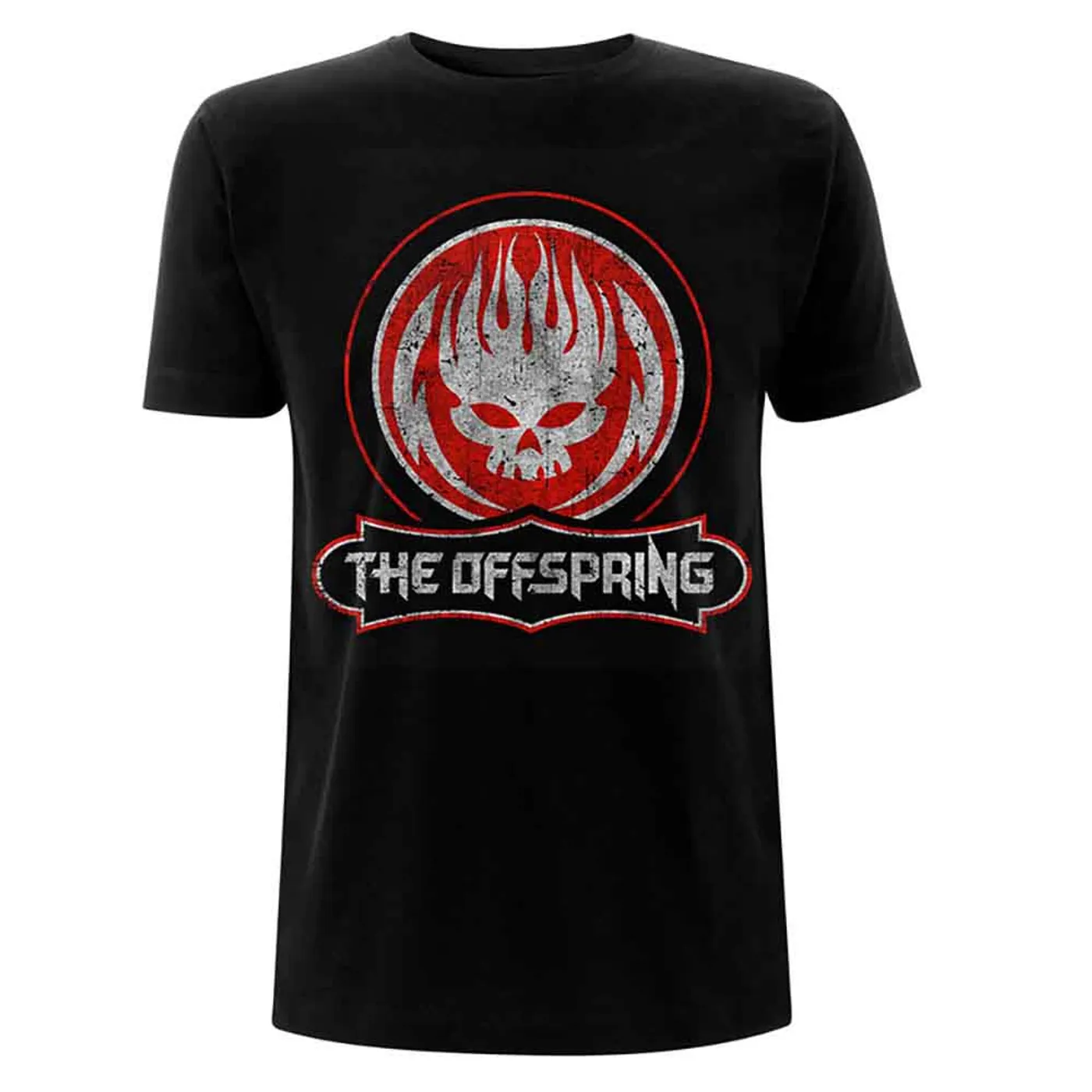 The Offspring T Shirt - Distressed Skull