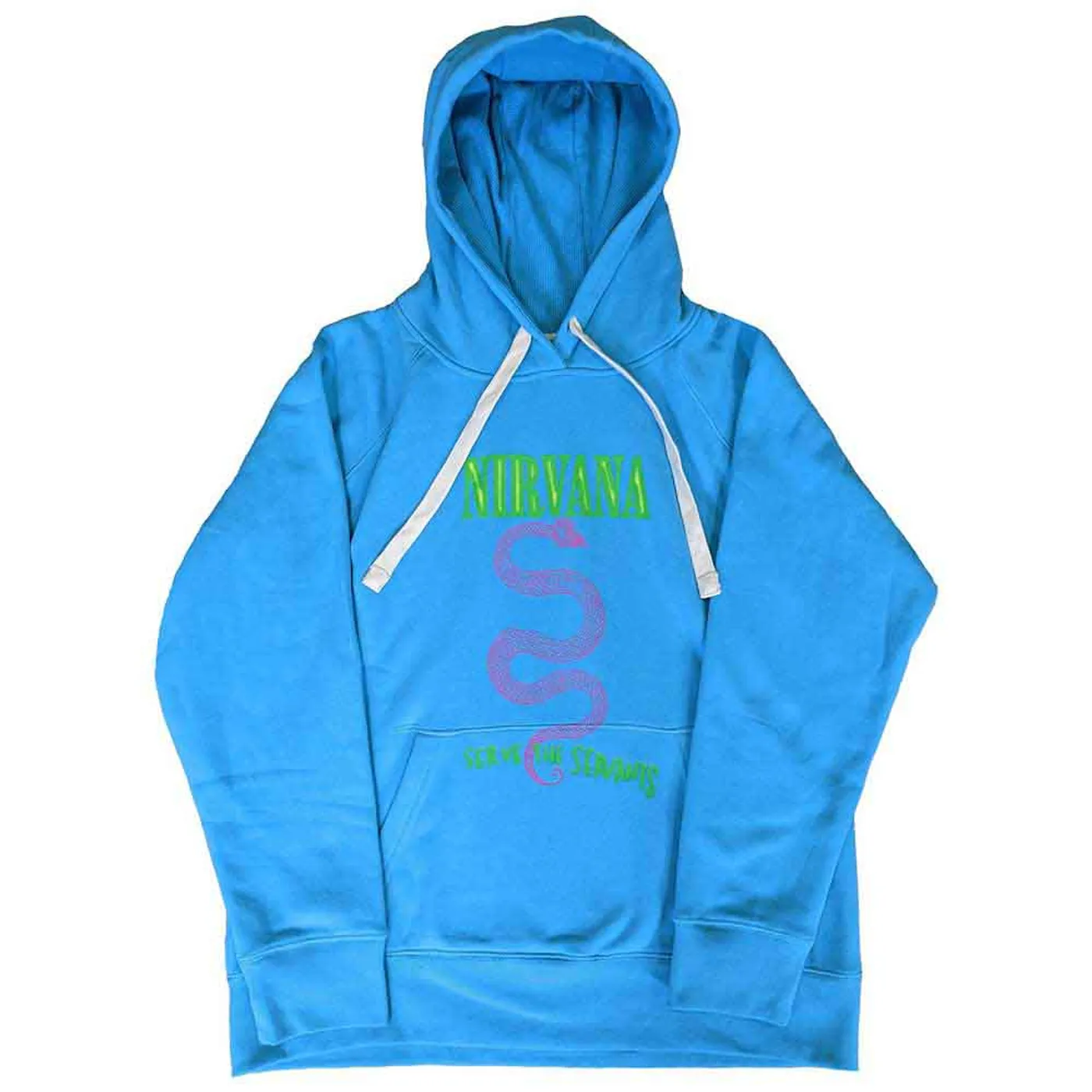Nirvana Pullover Hoodie - Serve The Servants Neon