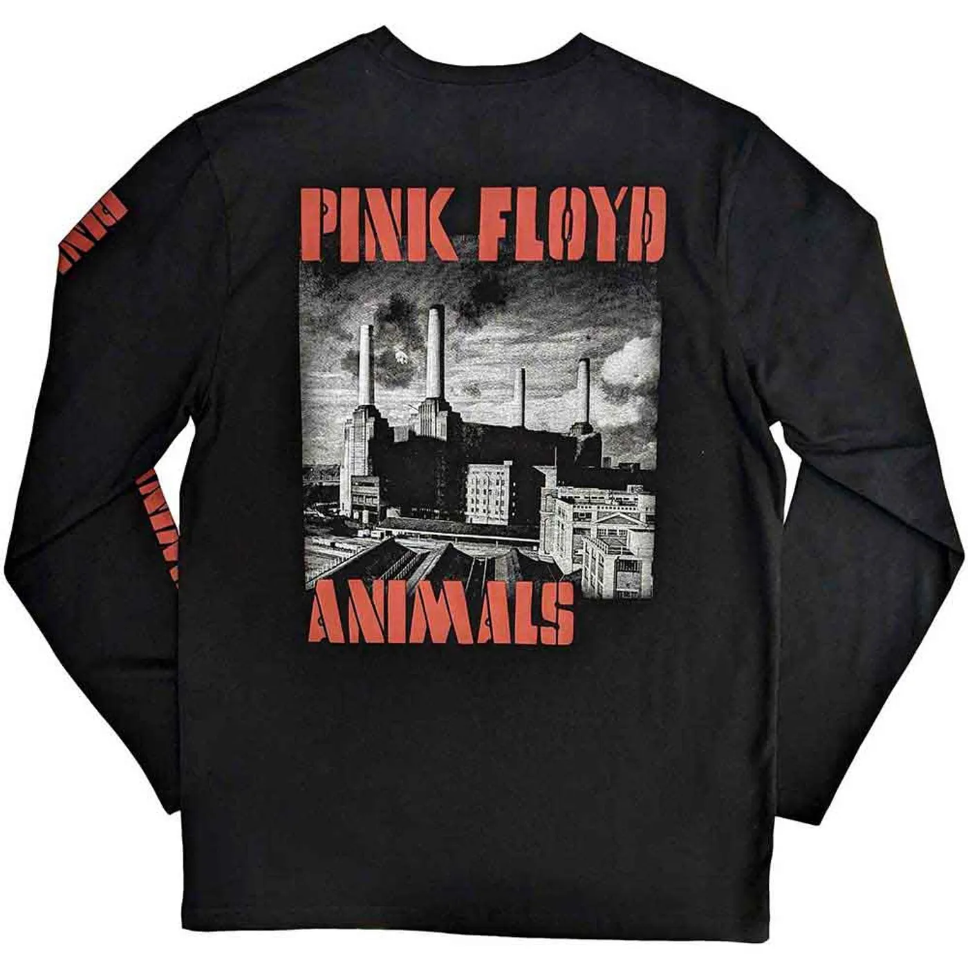 Pink Floyd Long Sleeve T Shirt - Animals B&W