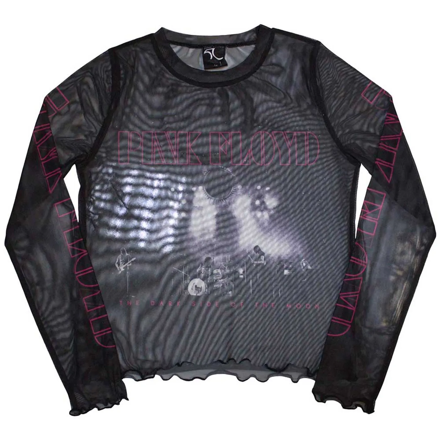 Pink Floyd Women's Long Sleeve Crop Top - Live Band
