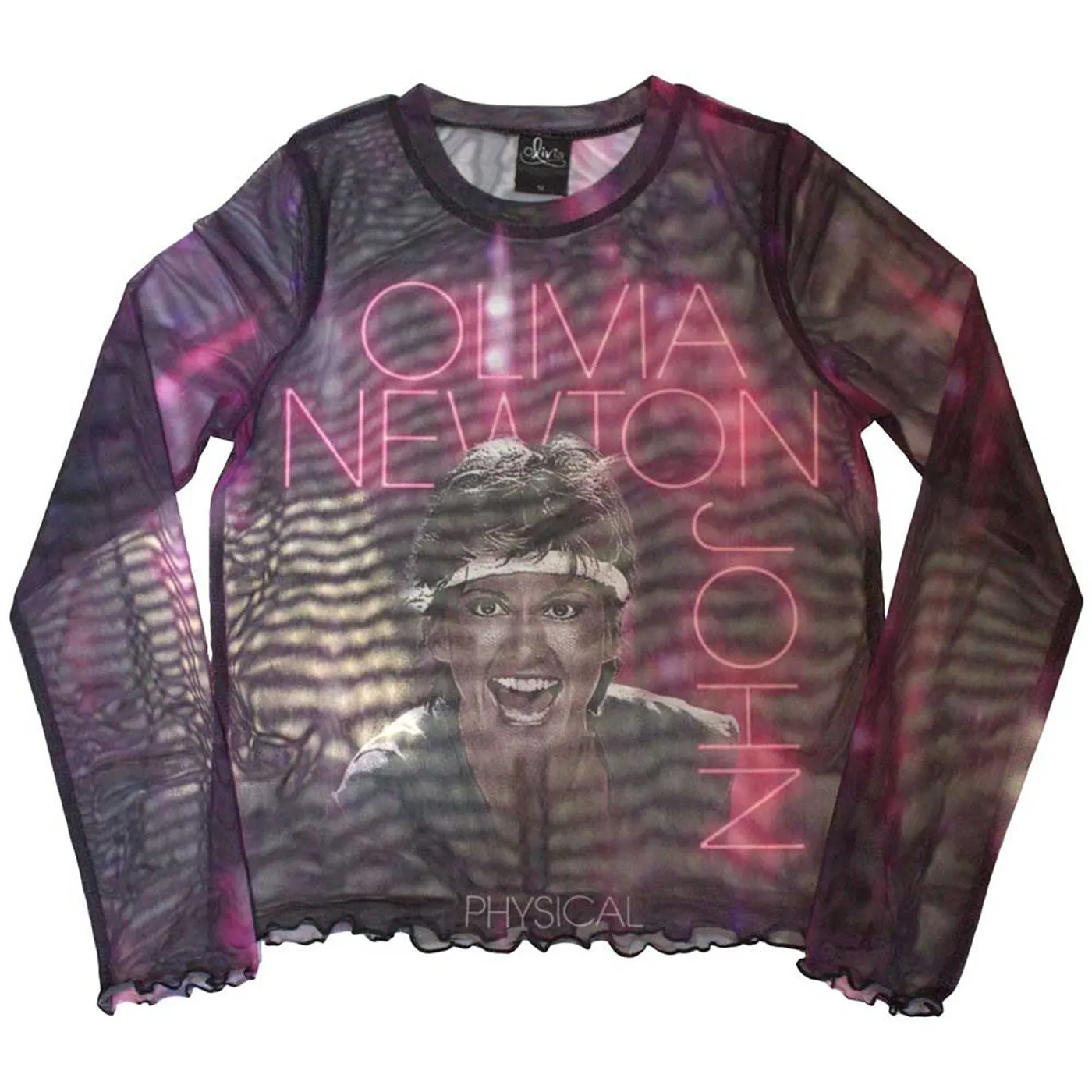 Olivia Newton-John Women's Long Sleeve Crop Top - Physical