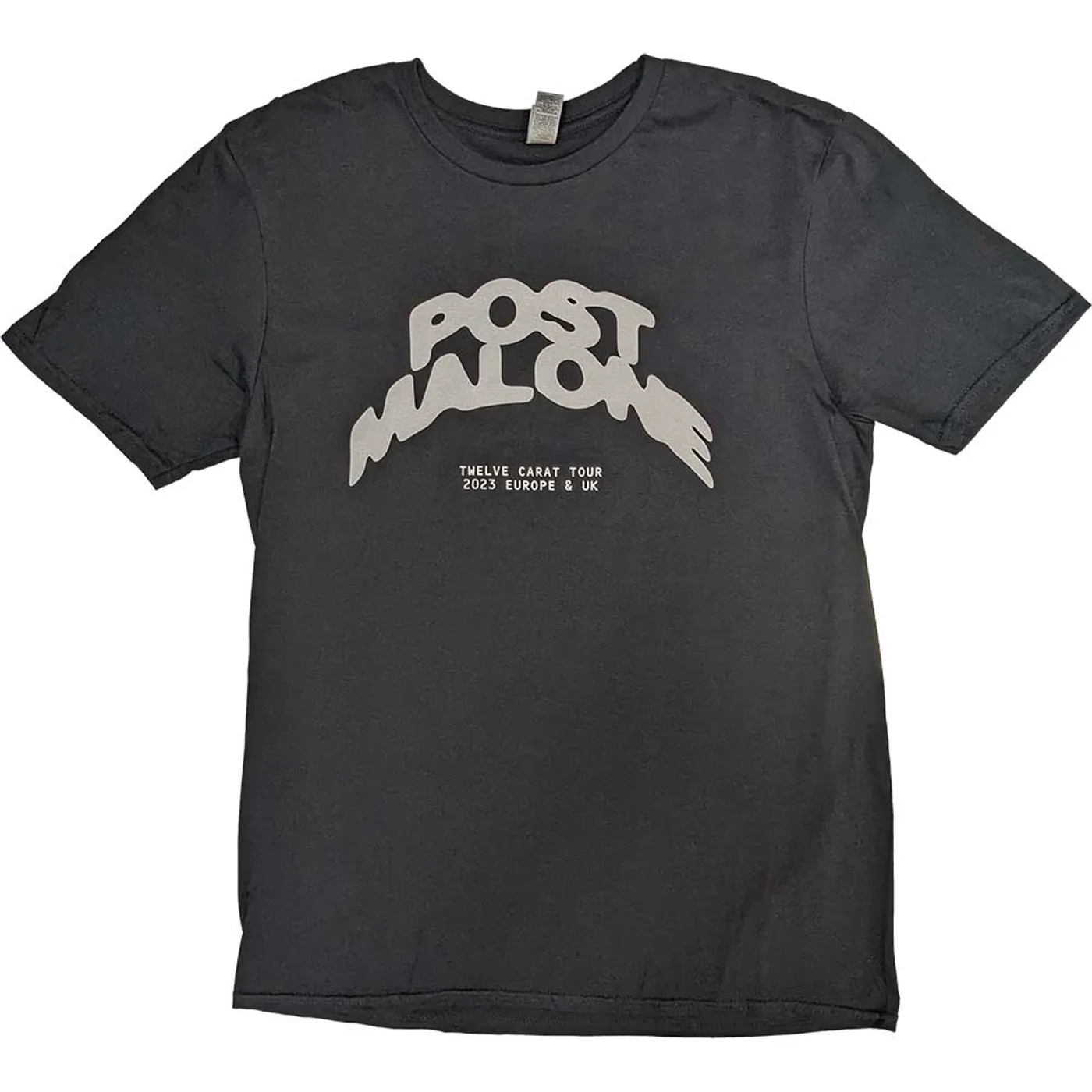 Post Malone T Shirt - Curved Logo 2023 Tour Dates