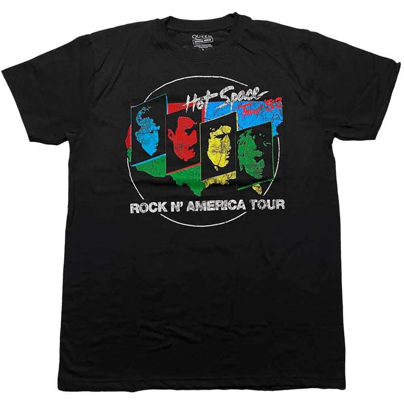 Queen T Shirt - Hot Space Tour '82