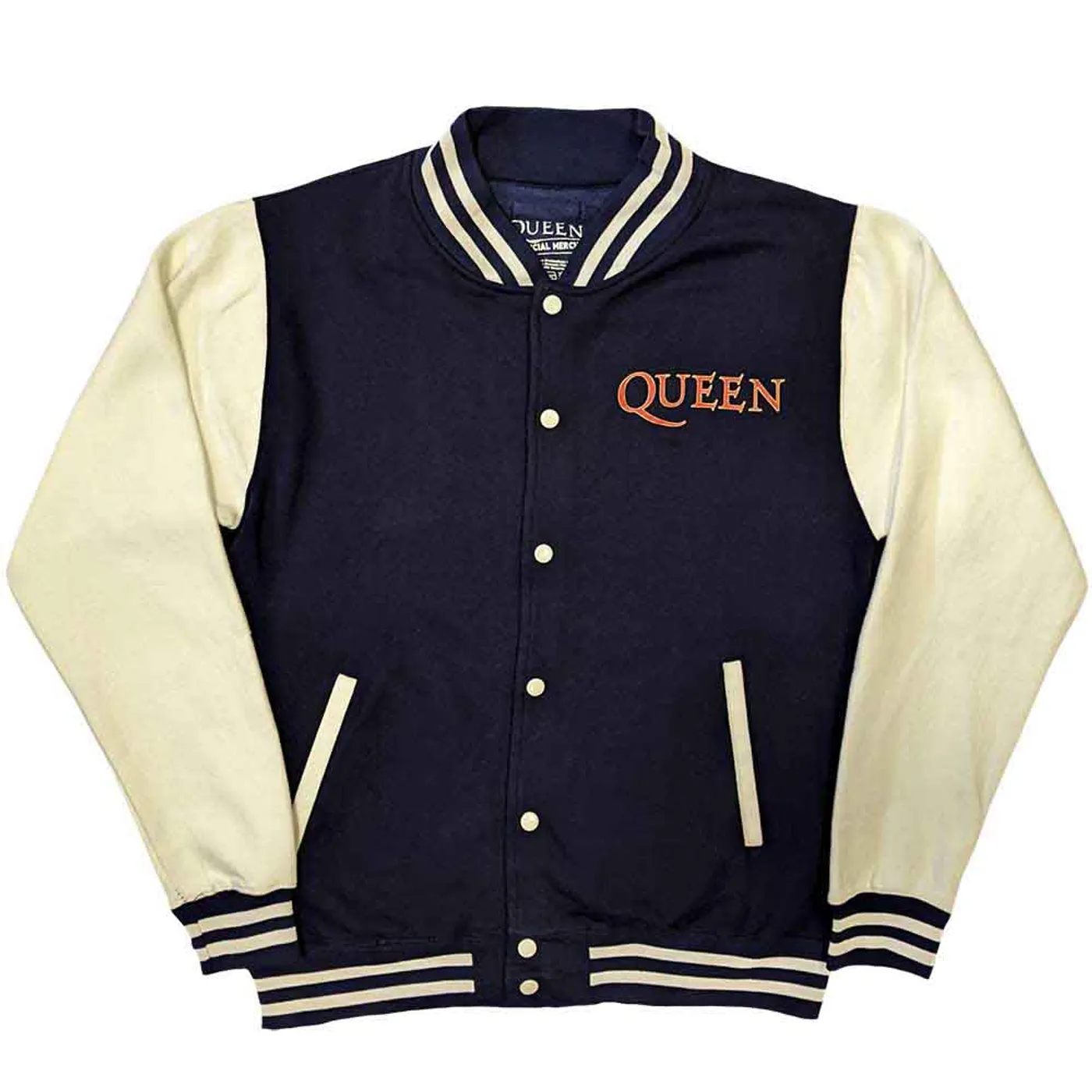Queen Varsity Jacket - White Crest
