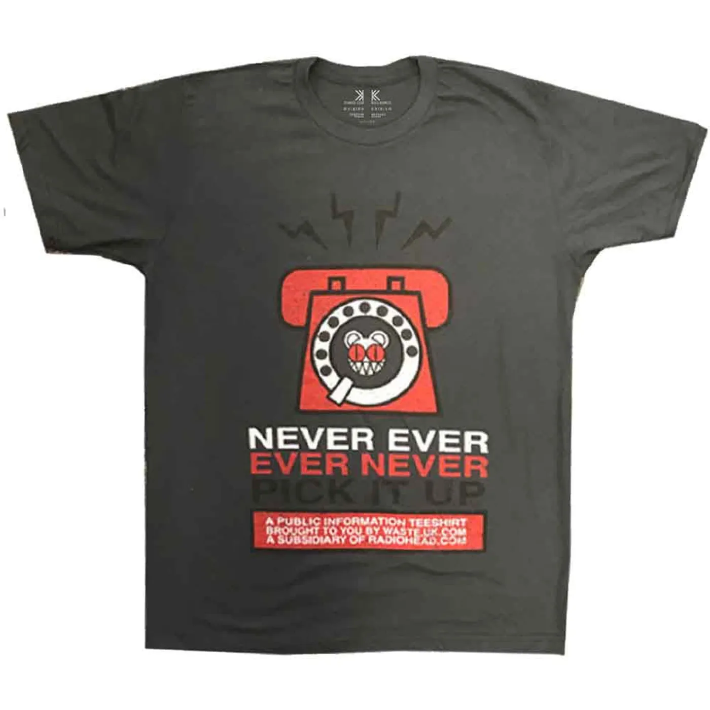 Radiohead T Shirt - Never Pick It Up
