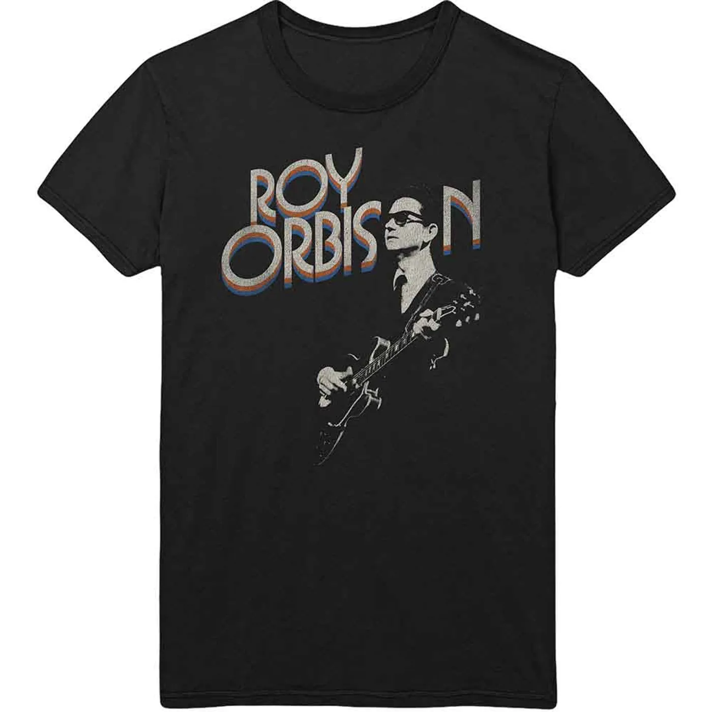 Roy Orbison T Shirt - Guitar & Logo