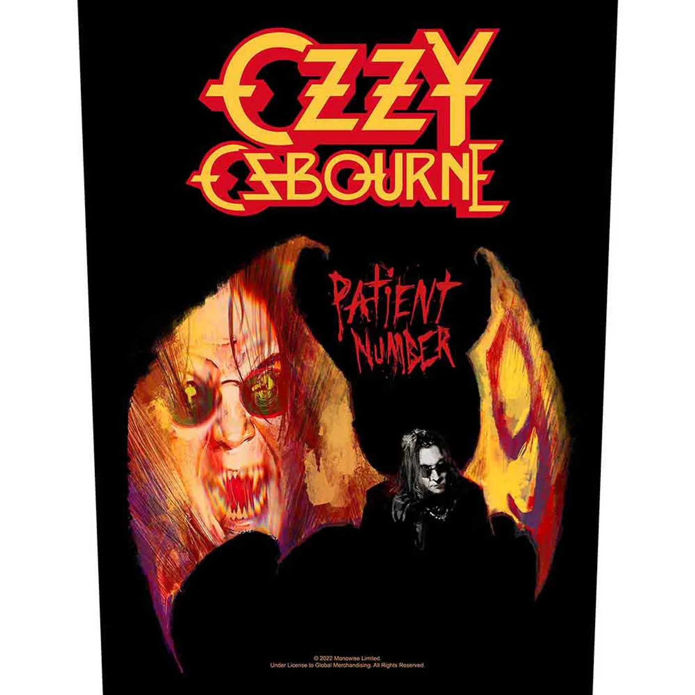 Ozzy Osbourne Patches - Woven Sew On - Patient No. 9