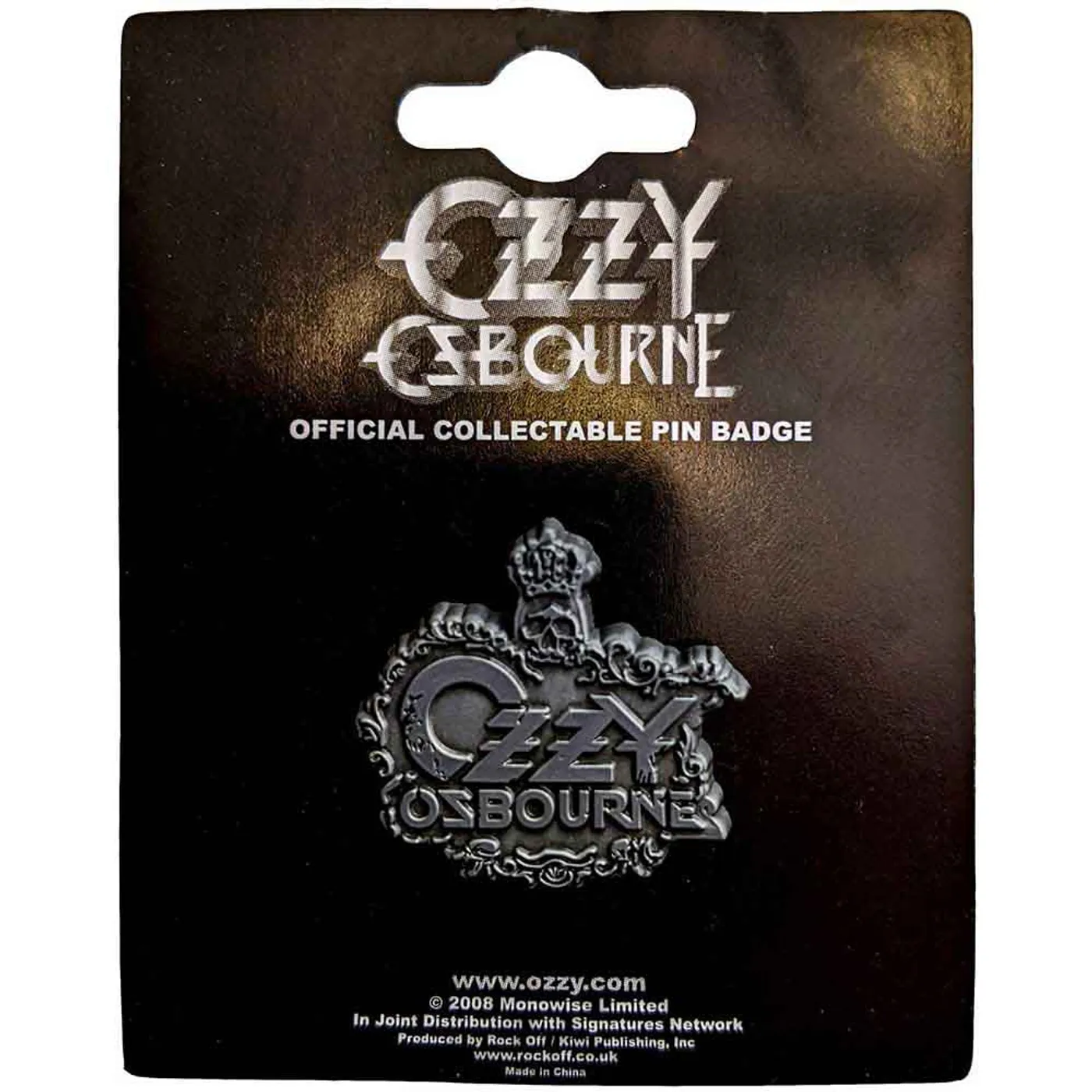 Ozzy Osbourne Pin Badge - Crest Logo