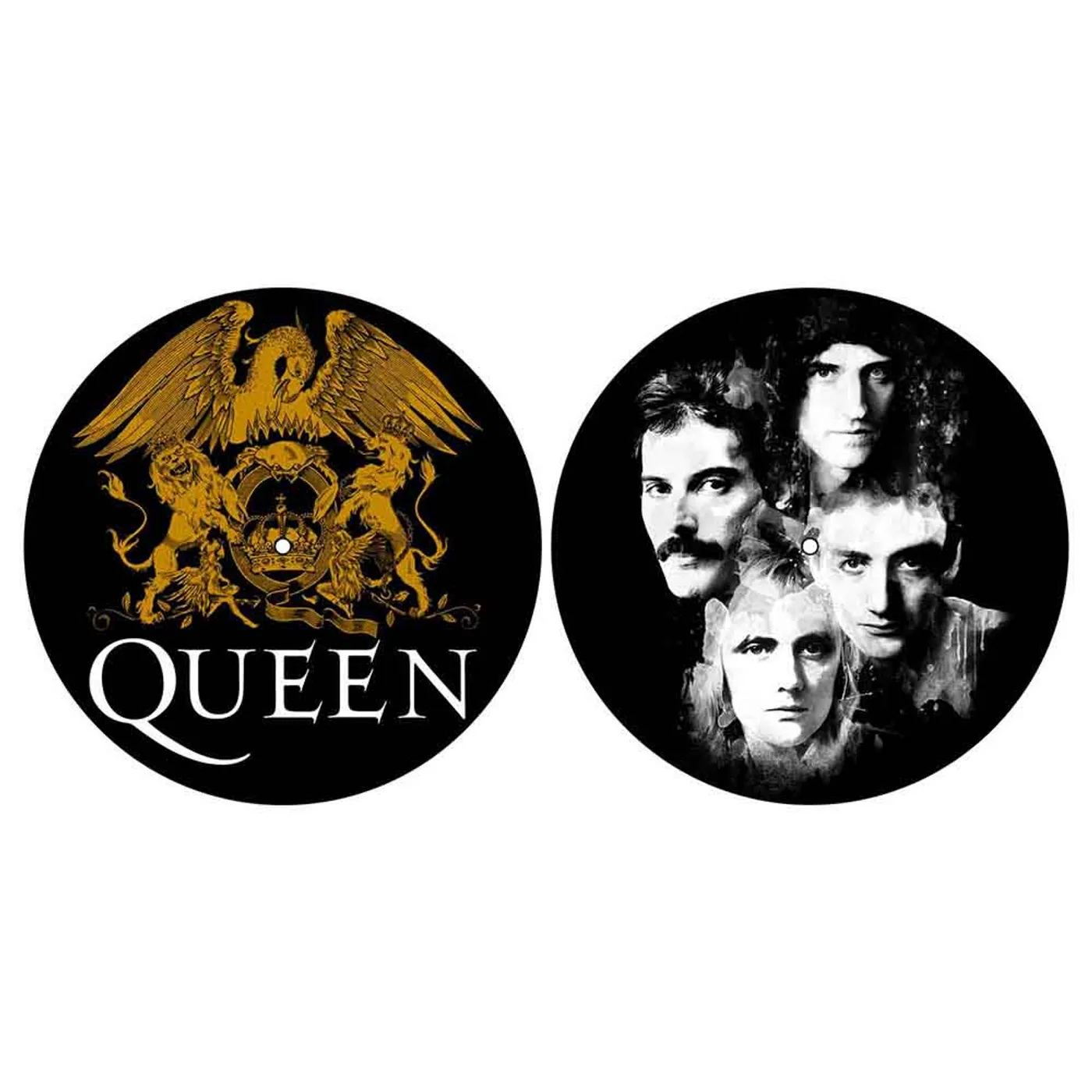QUEEN Slipmat - 2 Pack - Crest & Faces