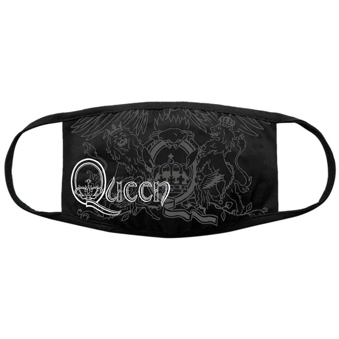 Queen Face Masks - Retro Logo & Crest
