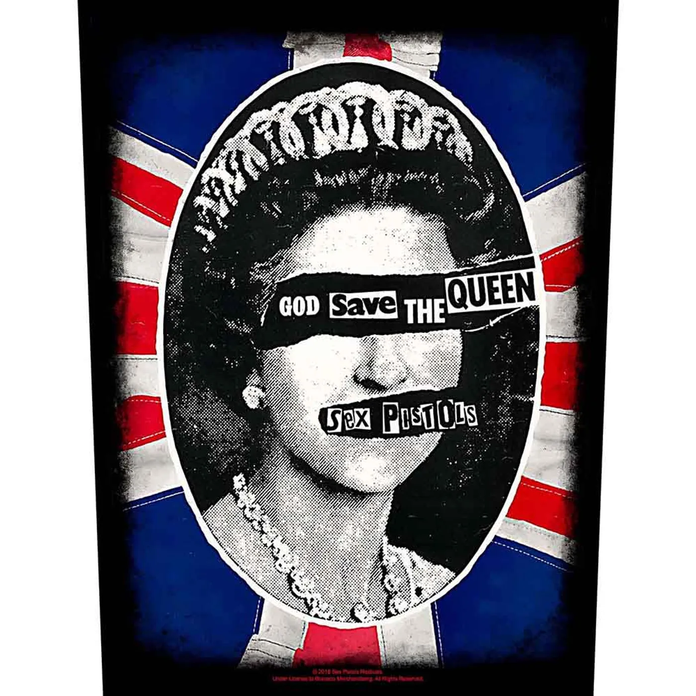 Sex Pistols Patches - Woven Sew On - God Save The Queen