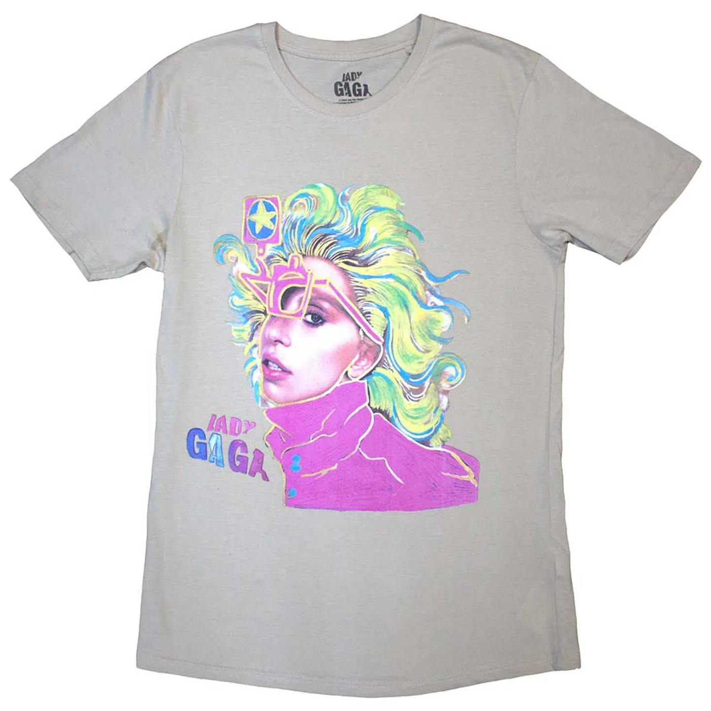 Lady Gaga T Shirt - Colour Sketch