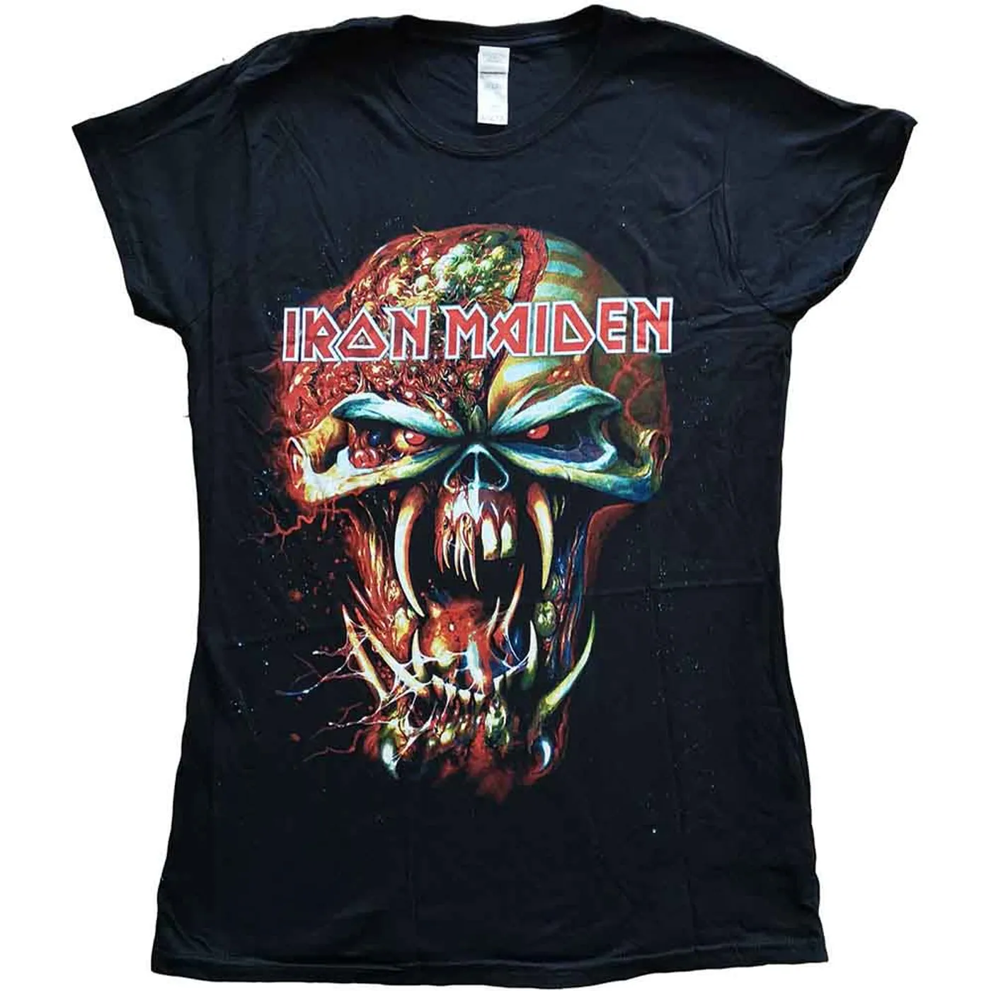 Iron Maiden Women's T Shirt - Final Frontier Eddie Skinny