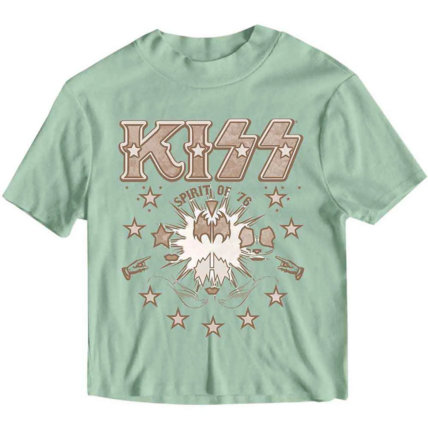 Kiss Women's Crop Top - Spirit Of '76