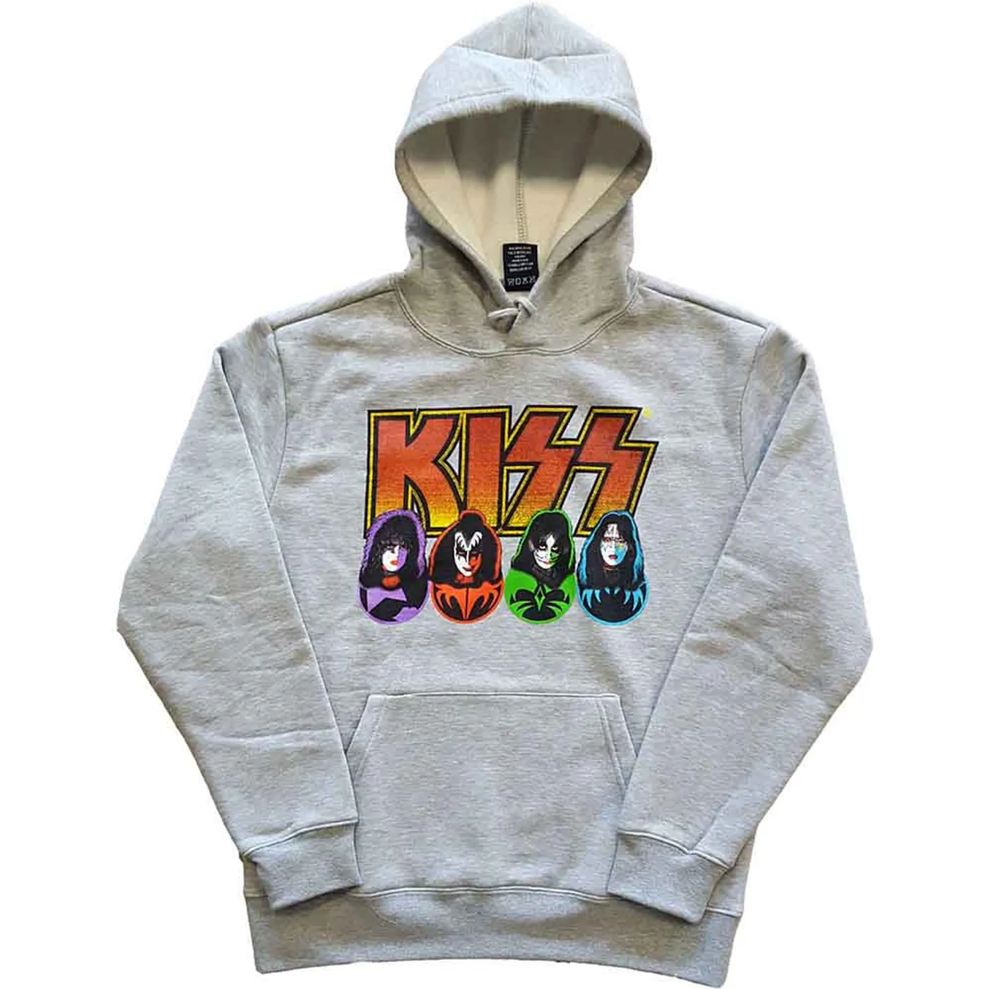 Kiss Pullover Hoodie - Logo, Faces & Icons