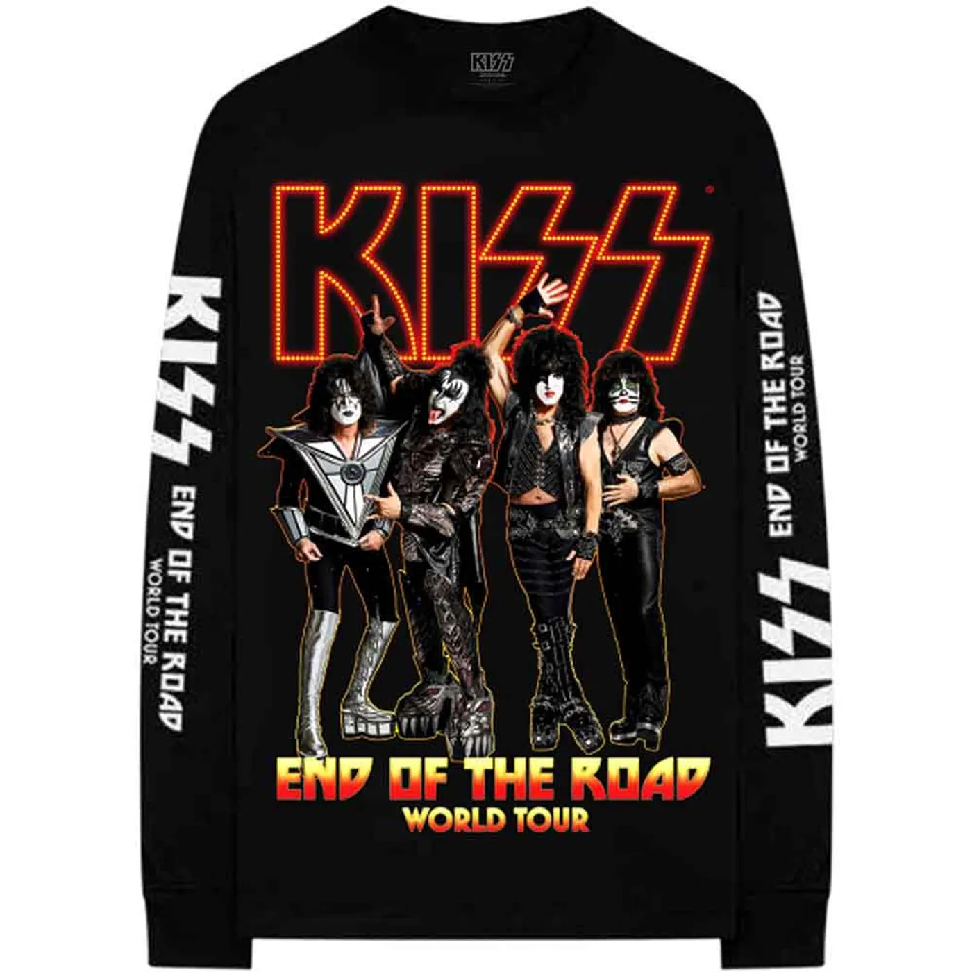 Kiss Long Sleeve T Shirt - End Of The Road Tour