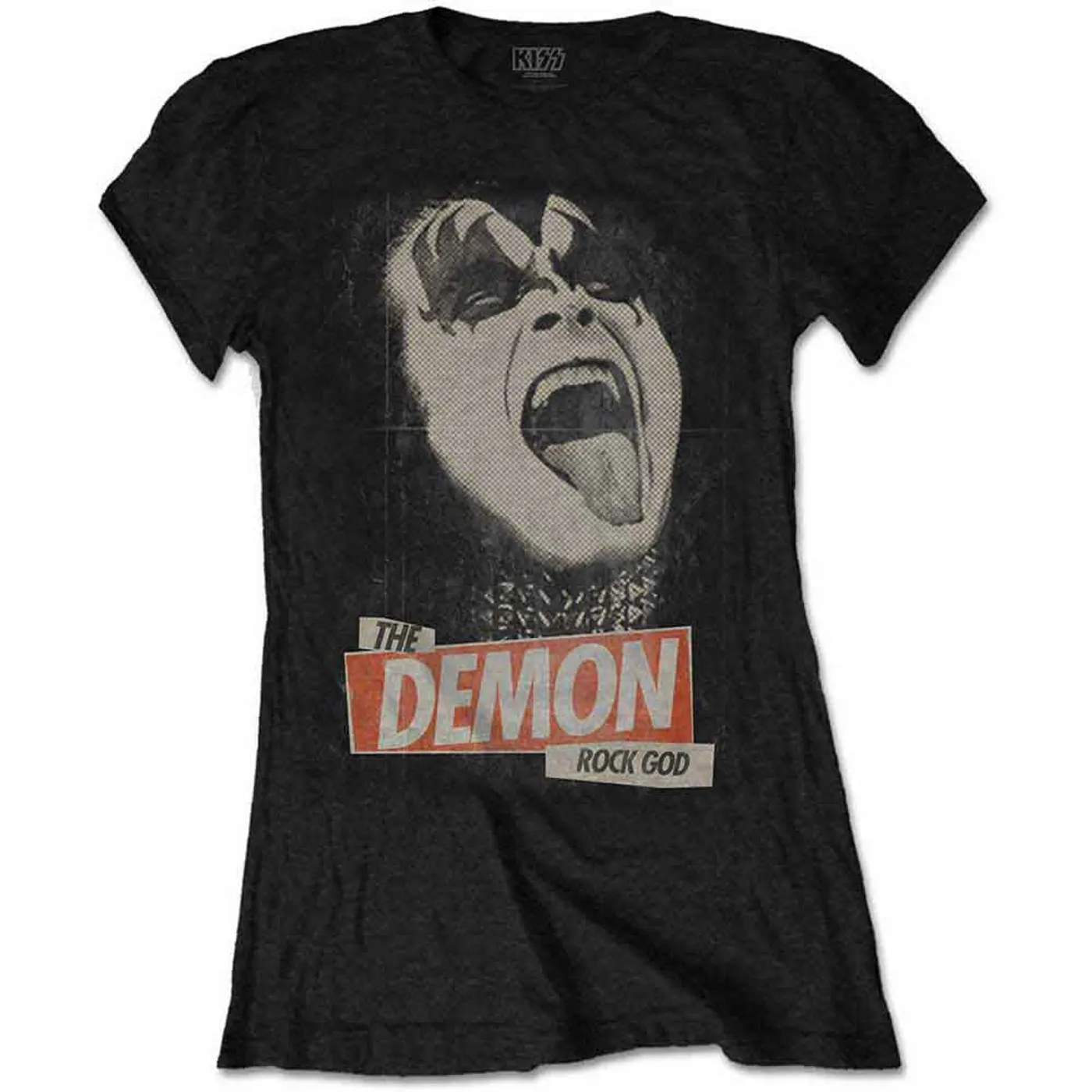 Kiss Women's T Shirt - The Demon Rock God