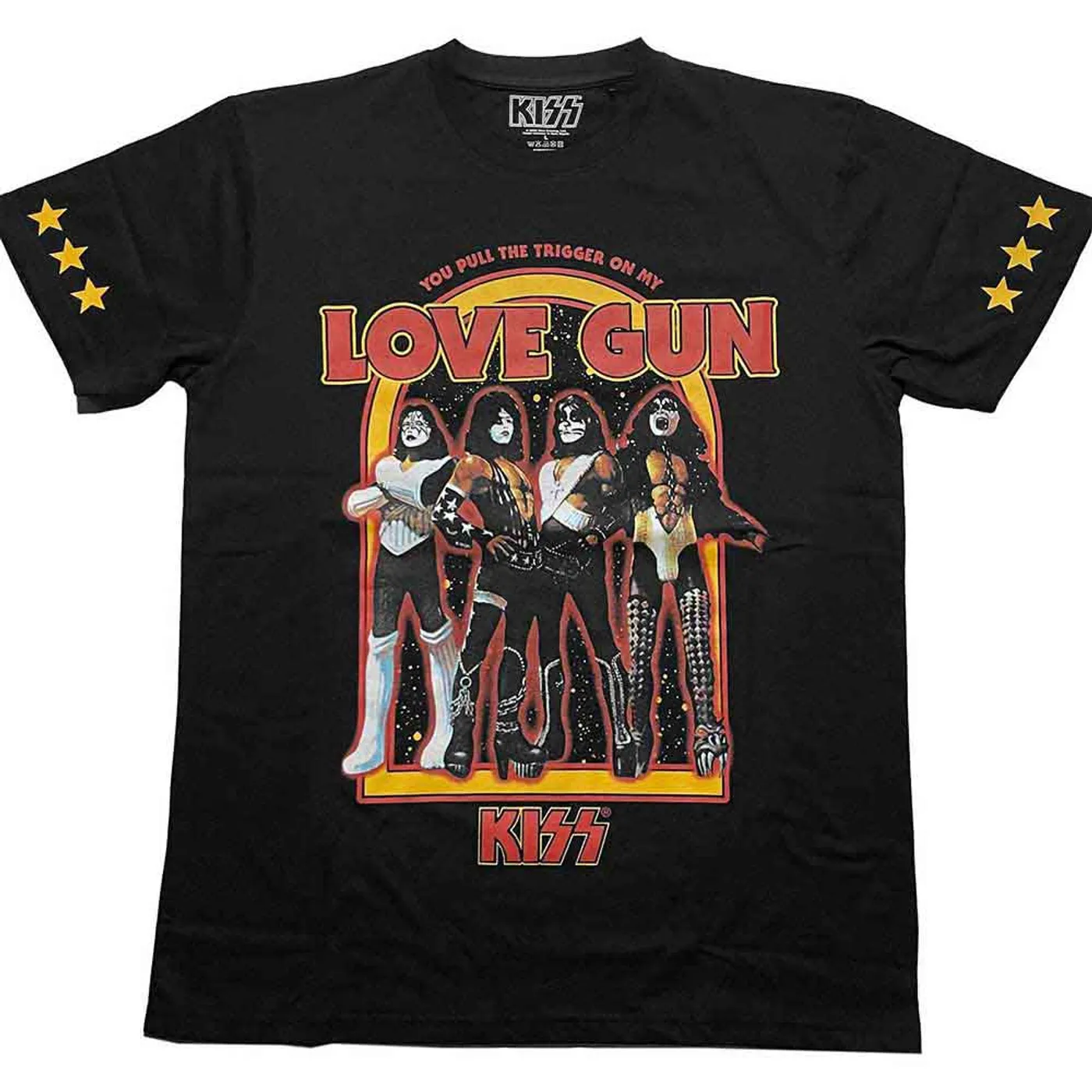 Kiss T Shirt - Love Gun Stars
