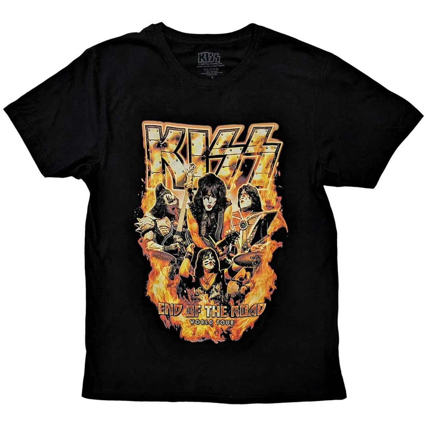 Kiss T Shirt - End Of The Road Tour Orange