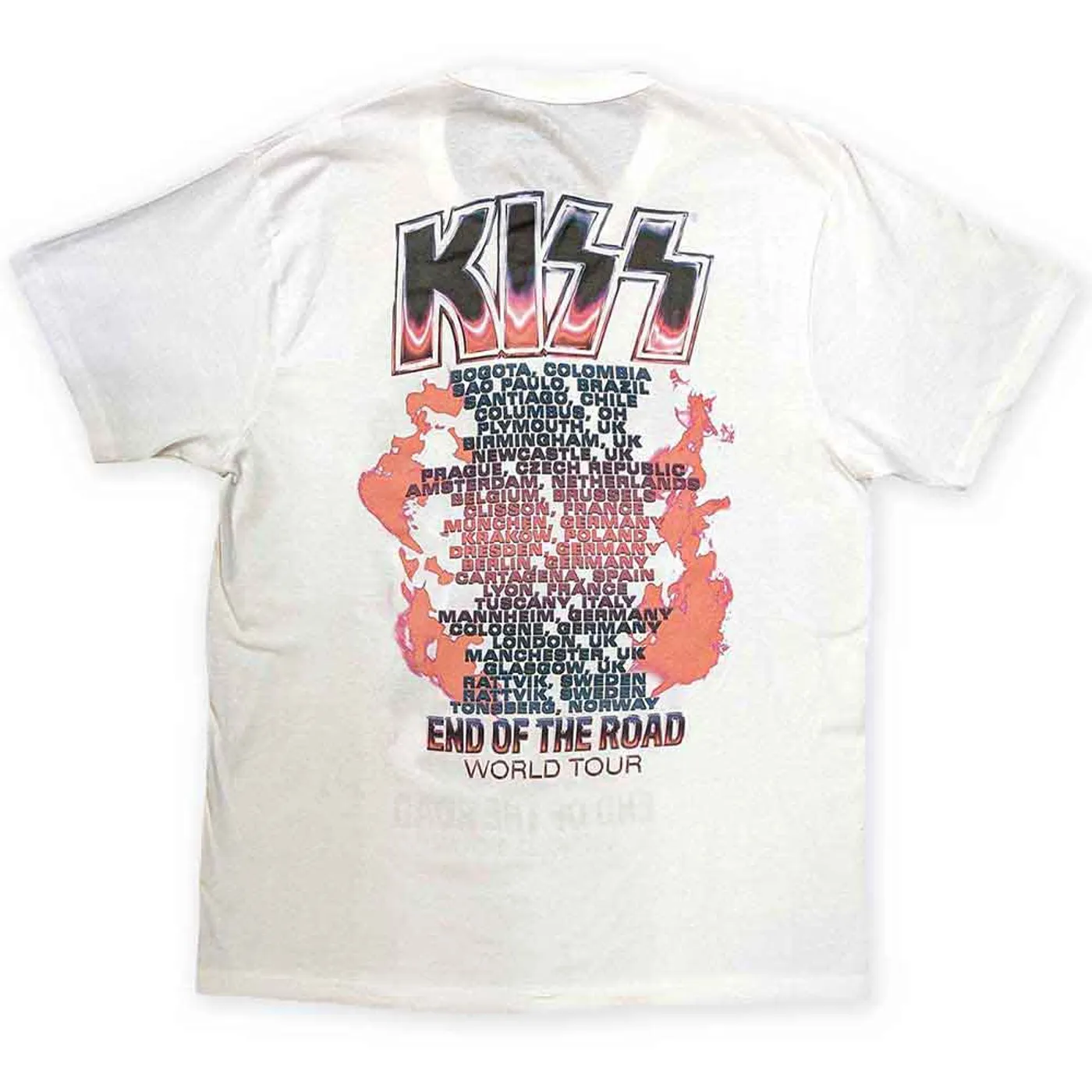 Kiss T Shirt - End Of The Road Band Playing