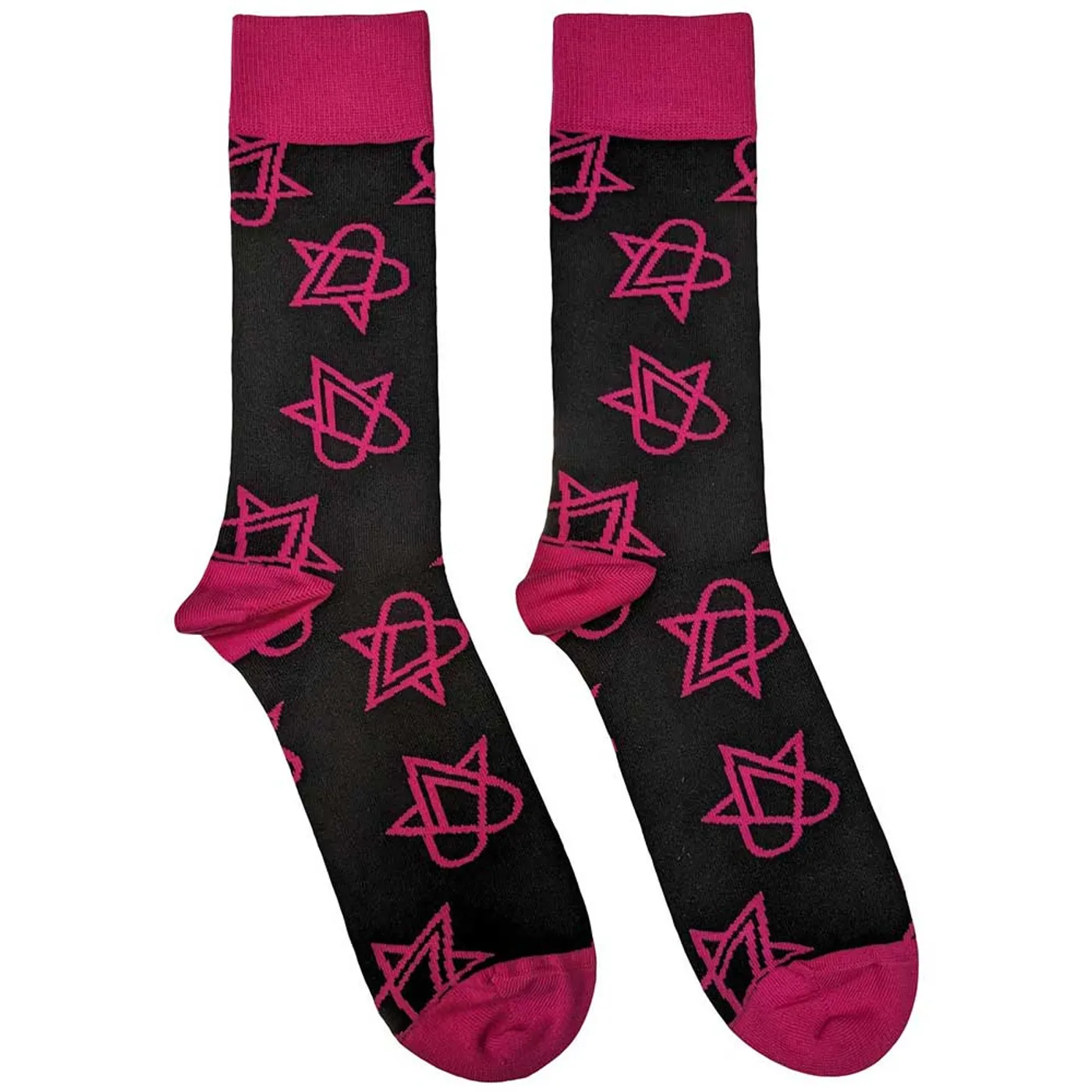 Him Ankle Socks - Mini Pink Heartagrams