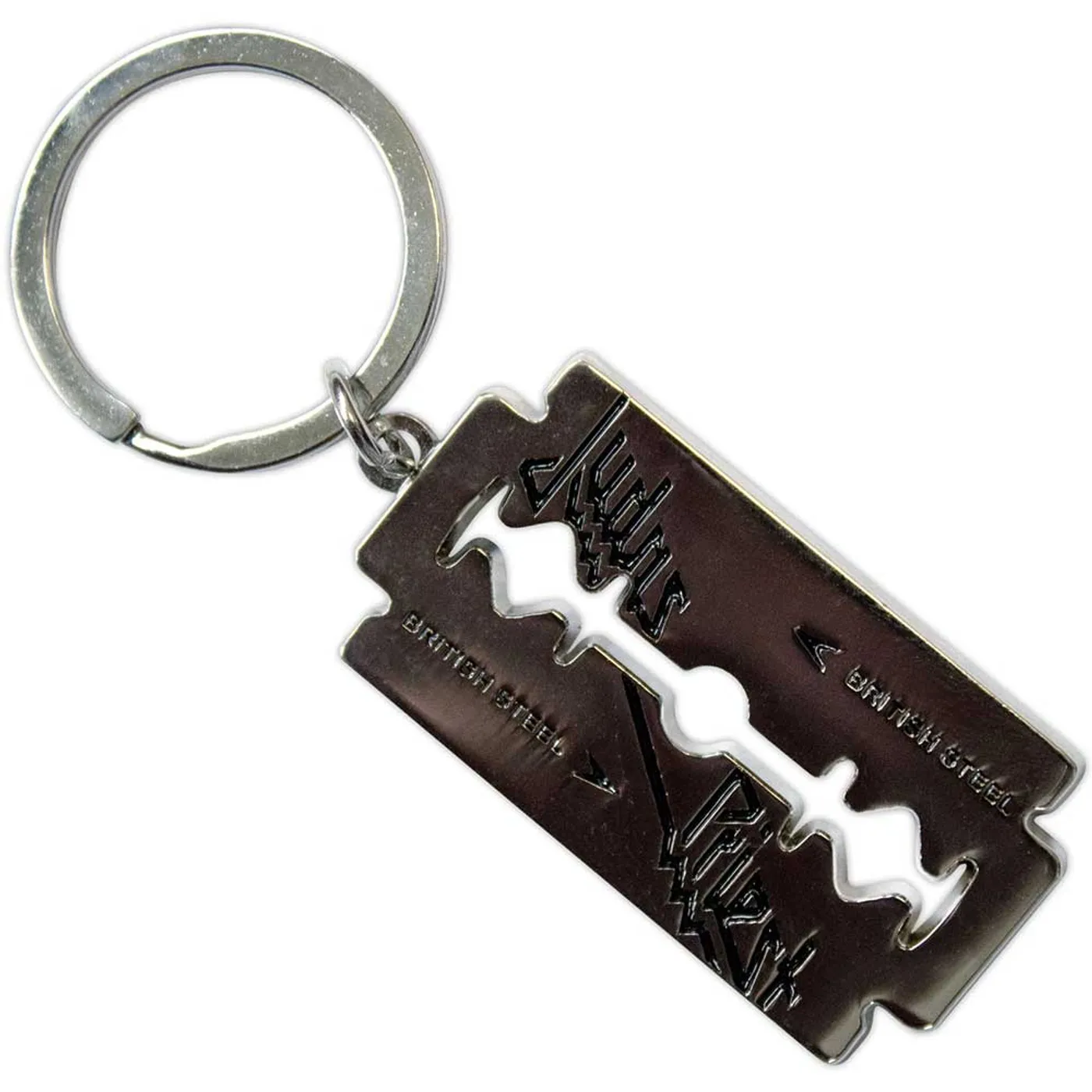 Judas Priest Standard Keychains - British Steel Razor Blade