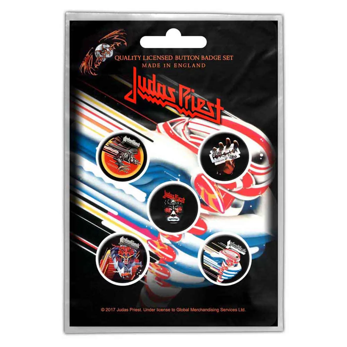 Judas Priest Plastic Pin Badge - Turbo Retail Pack