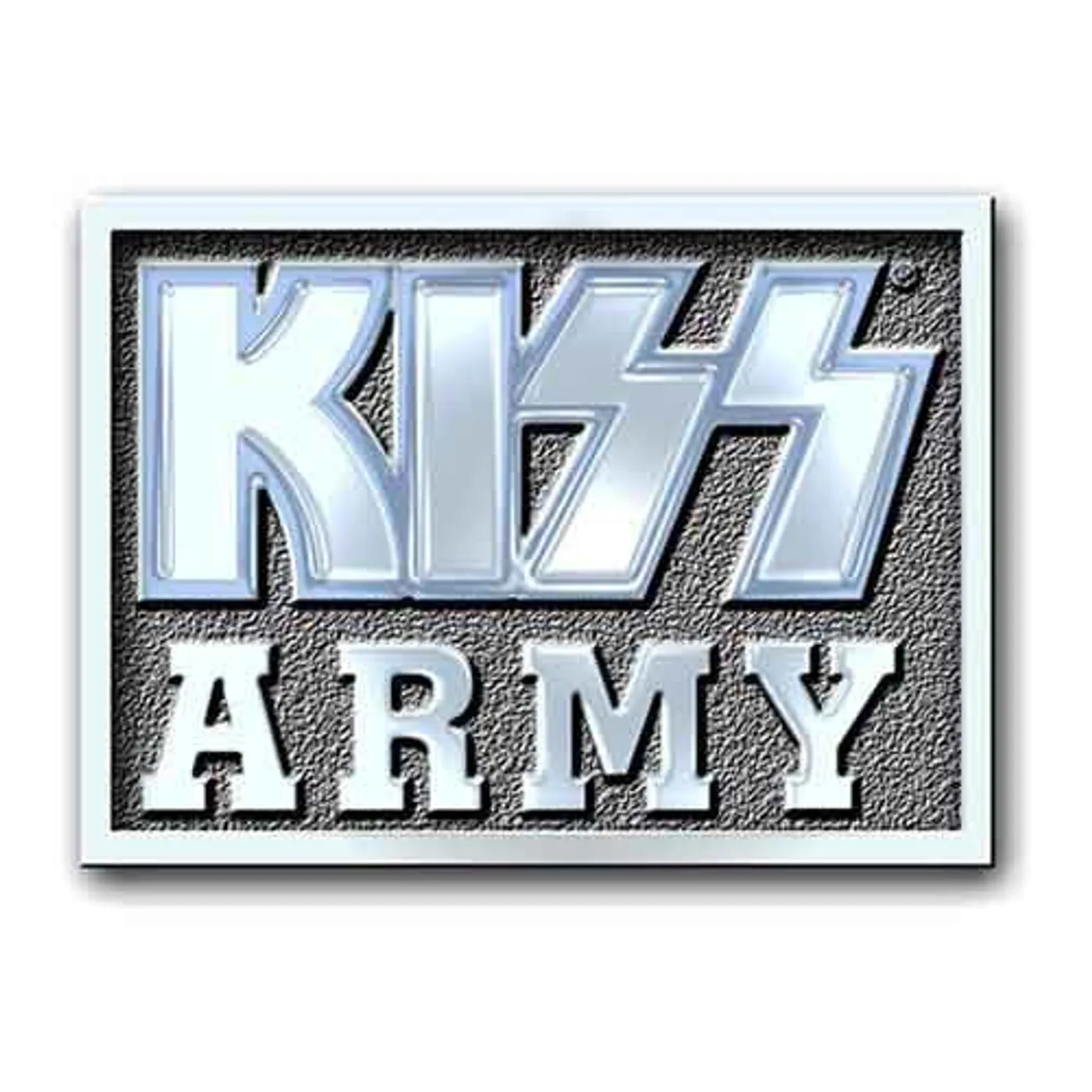 Kiss Pin Badge - Army Block