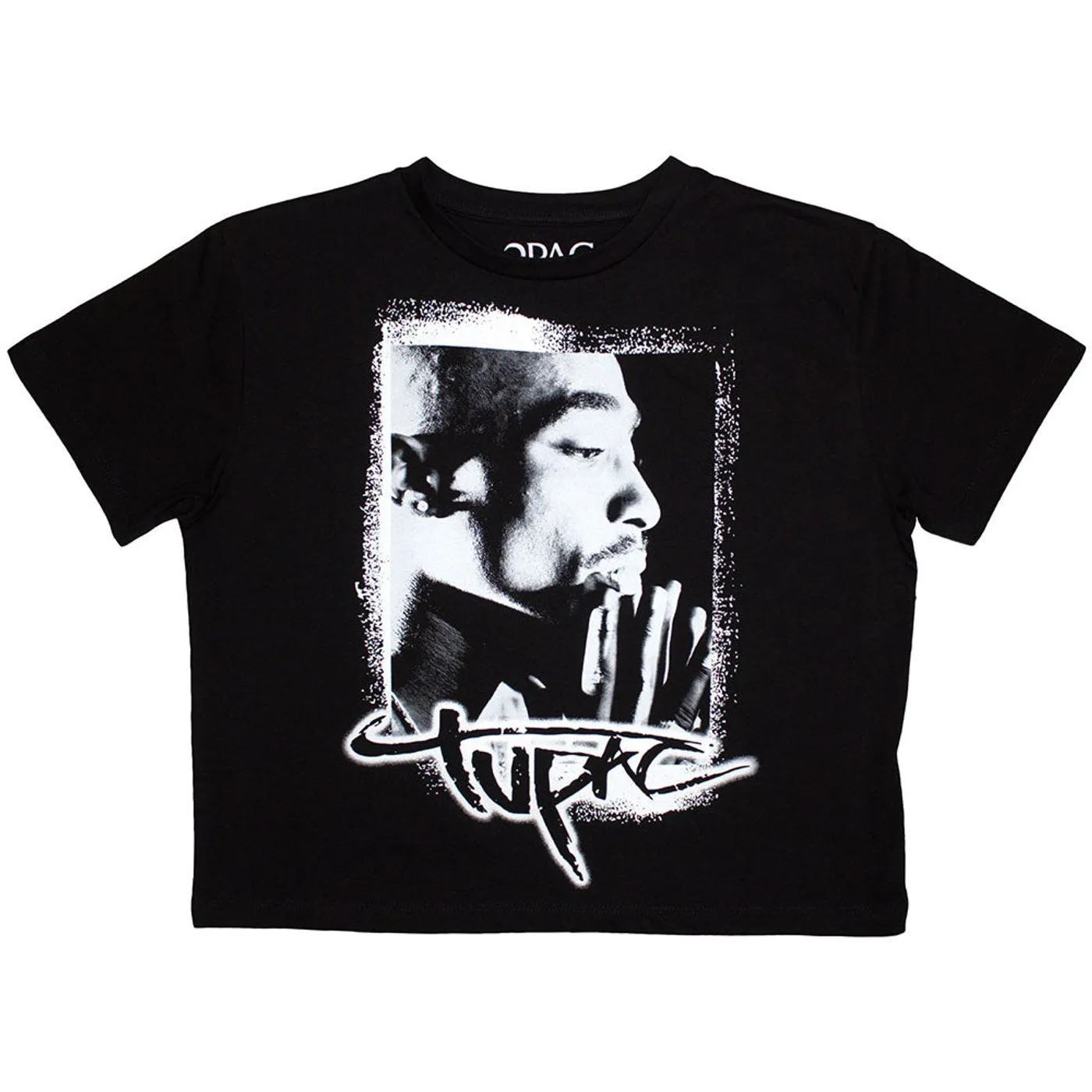 Tupac Women's Crop Top - Spray Photo