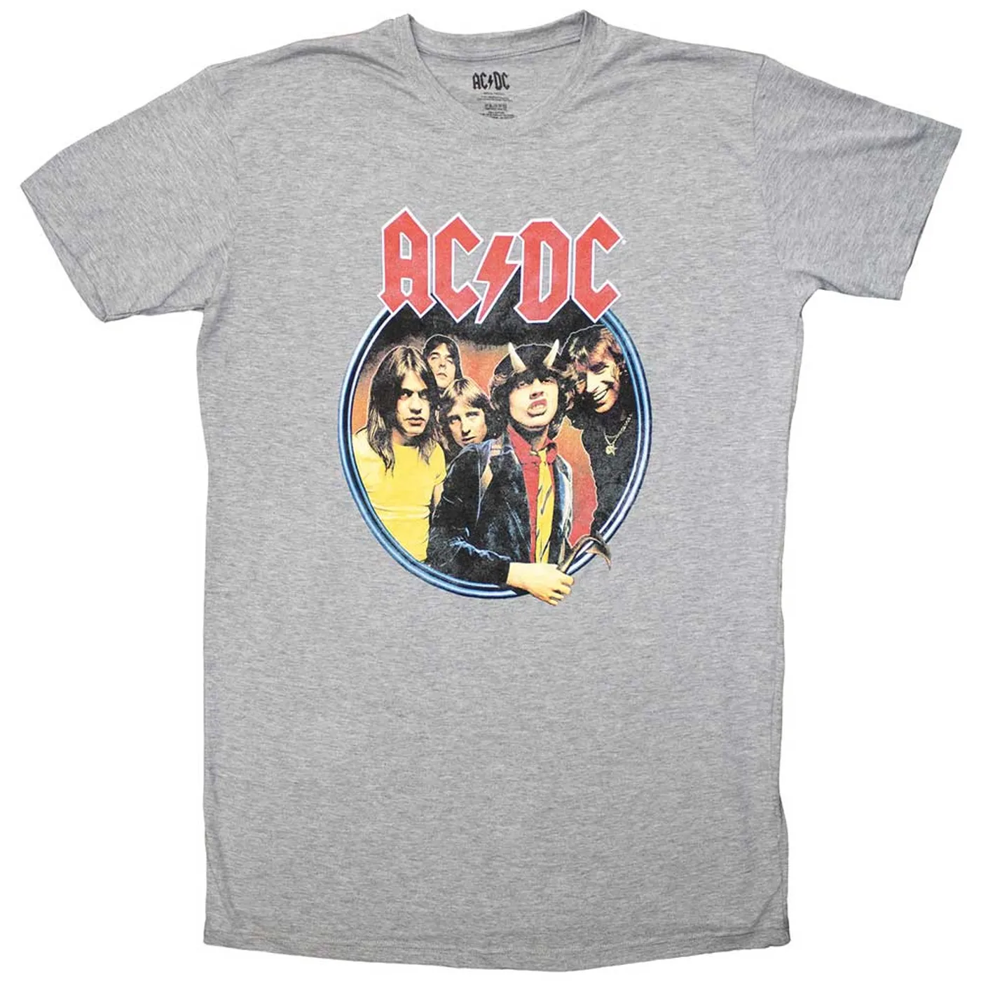 AC/DC Womens T Shirt - Highway To Hell Circle
