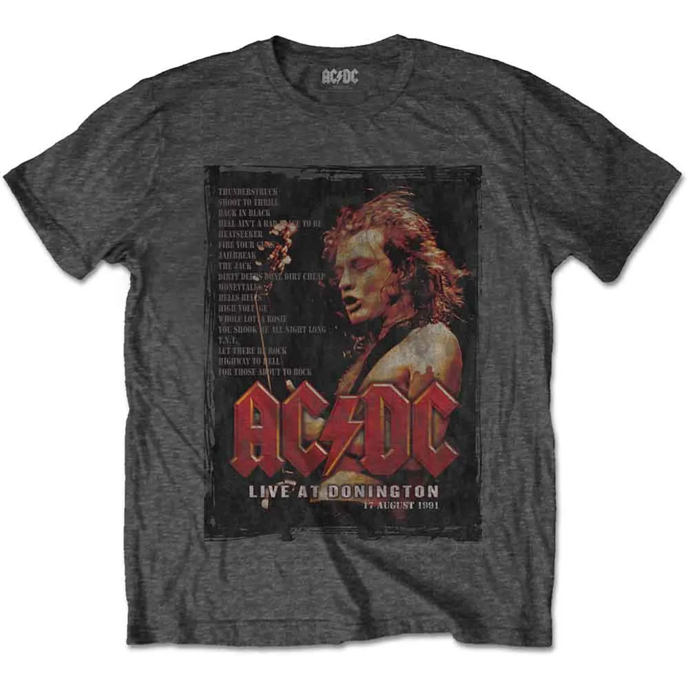 AC/DC T Shirt - Donington Set List
