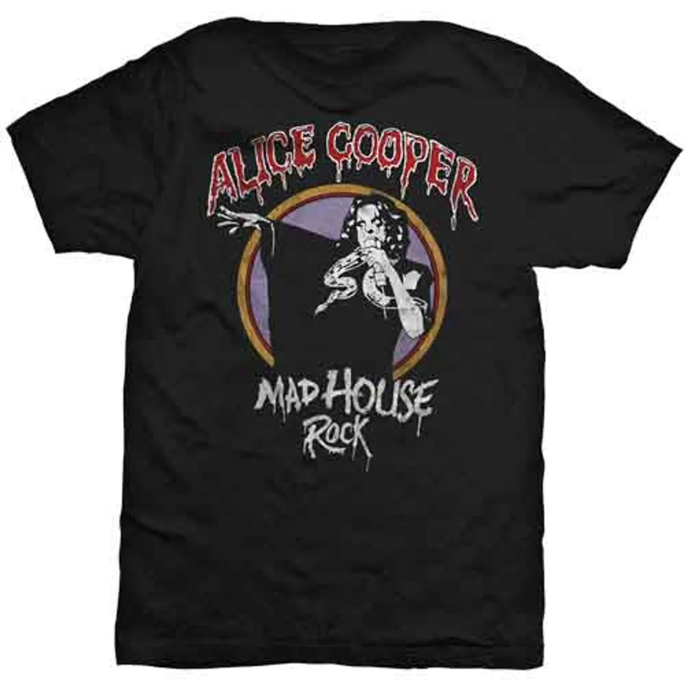 Alice Cooper T Shirt - Mad House Rock