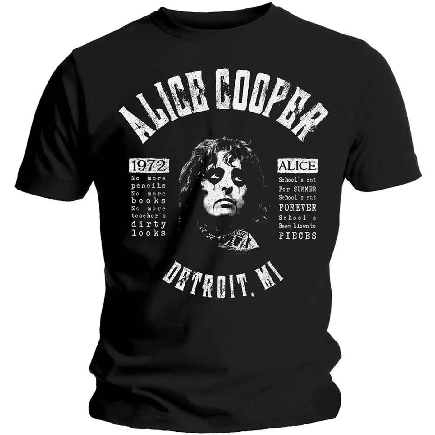 Alice Cooper T Shirt - Schools Out Lyrics