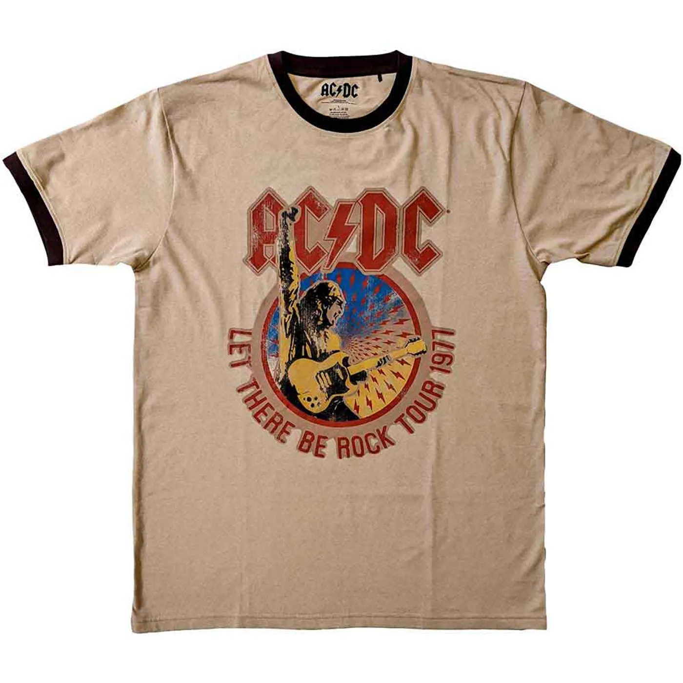AC/DC T Shirt - Let There Be Rock Tour '77 Ringer