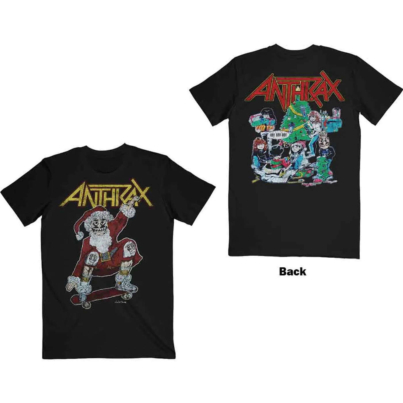 Anthrax T Shirt - Vintage Christmas