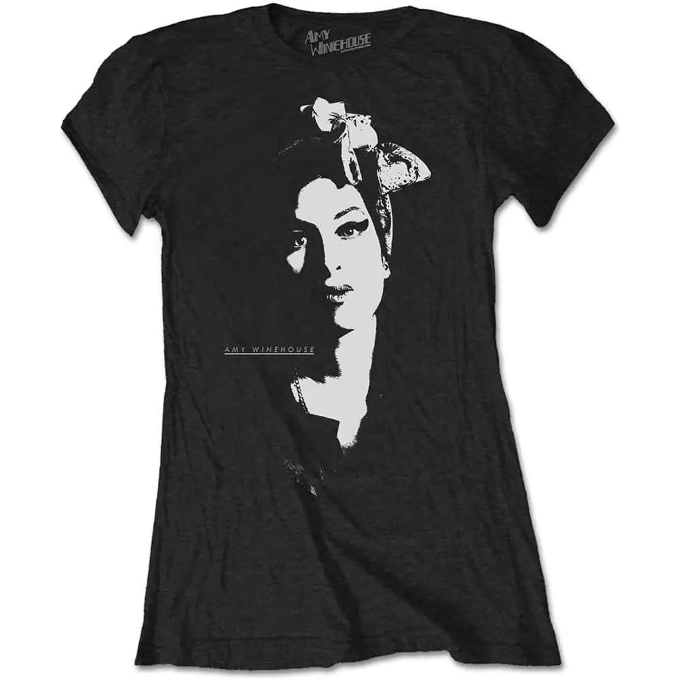Amy Winehouse Woman's T Shirt - Scarf Portrait