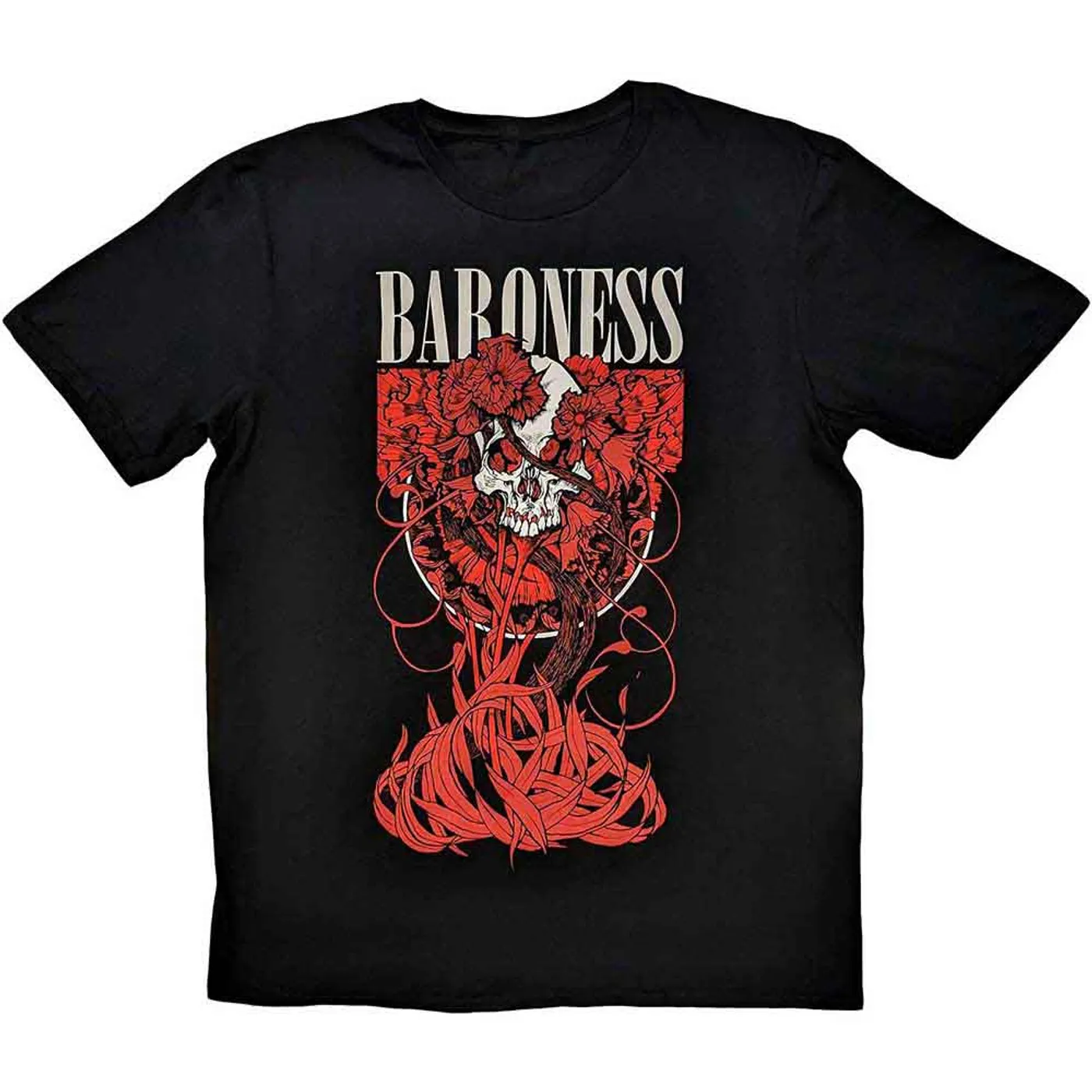 Baroness T Shirt - Fleur Skull
