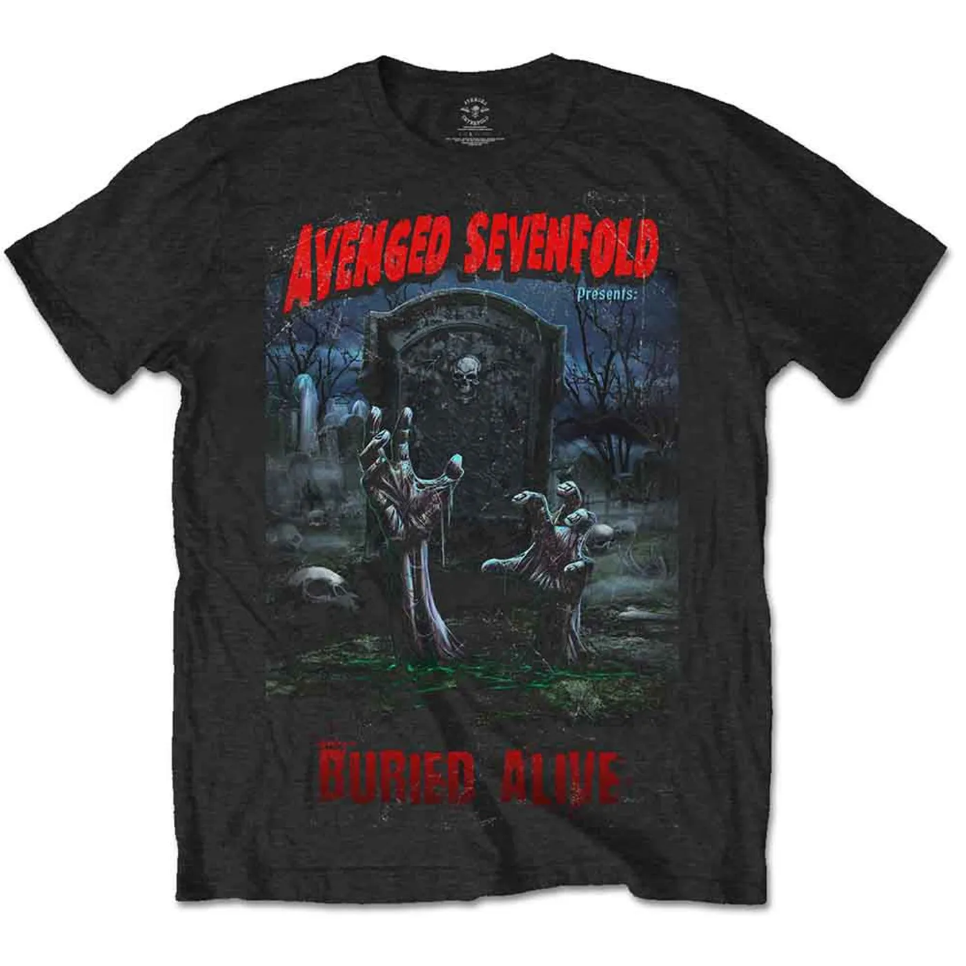 Avenged Sevenfold T Shirt - Buried Alive Tour 2012