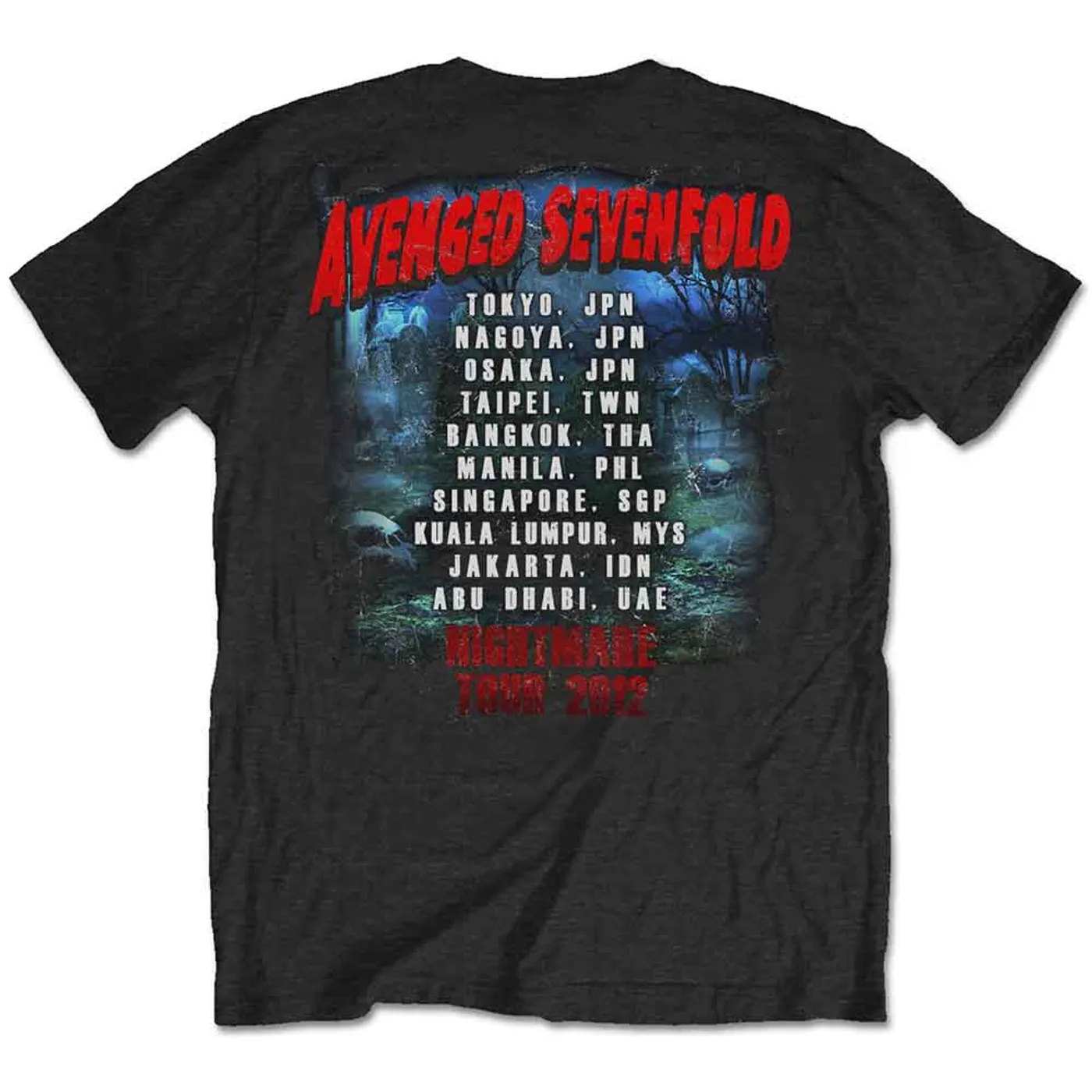 Avenged Sevenfold T Shirt - Buried Alive Tour 2012