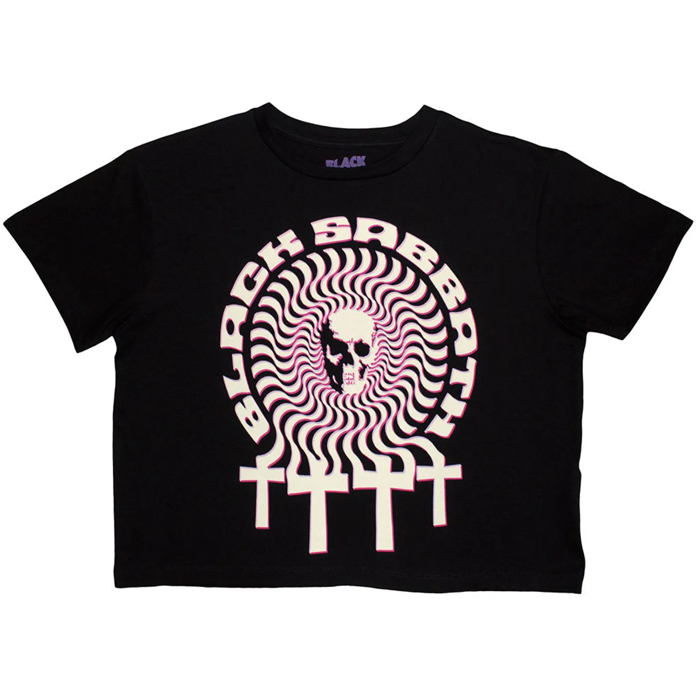 Black Sabbath Women's Crop Top - Hypnotic Skull