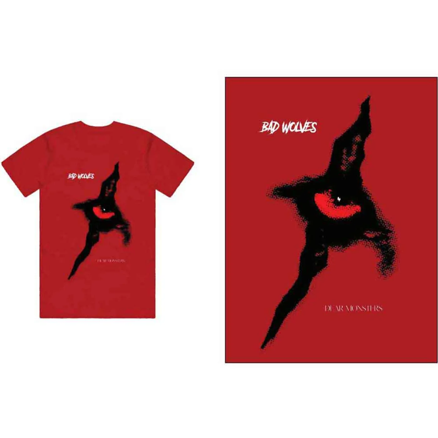 Bad Wolves T Shirt - Dear Monsters Eye