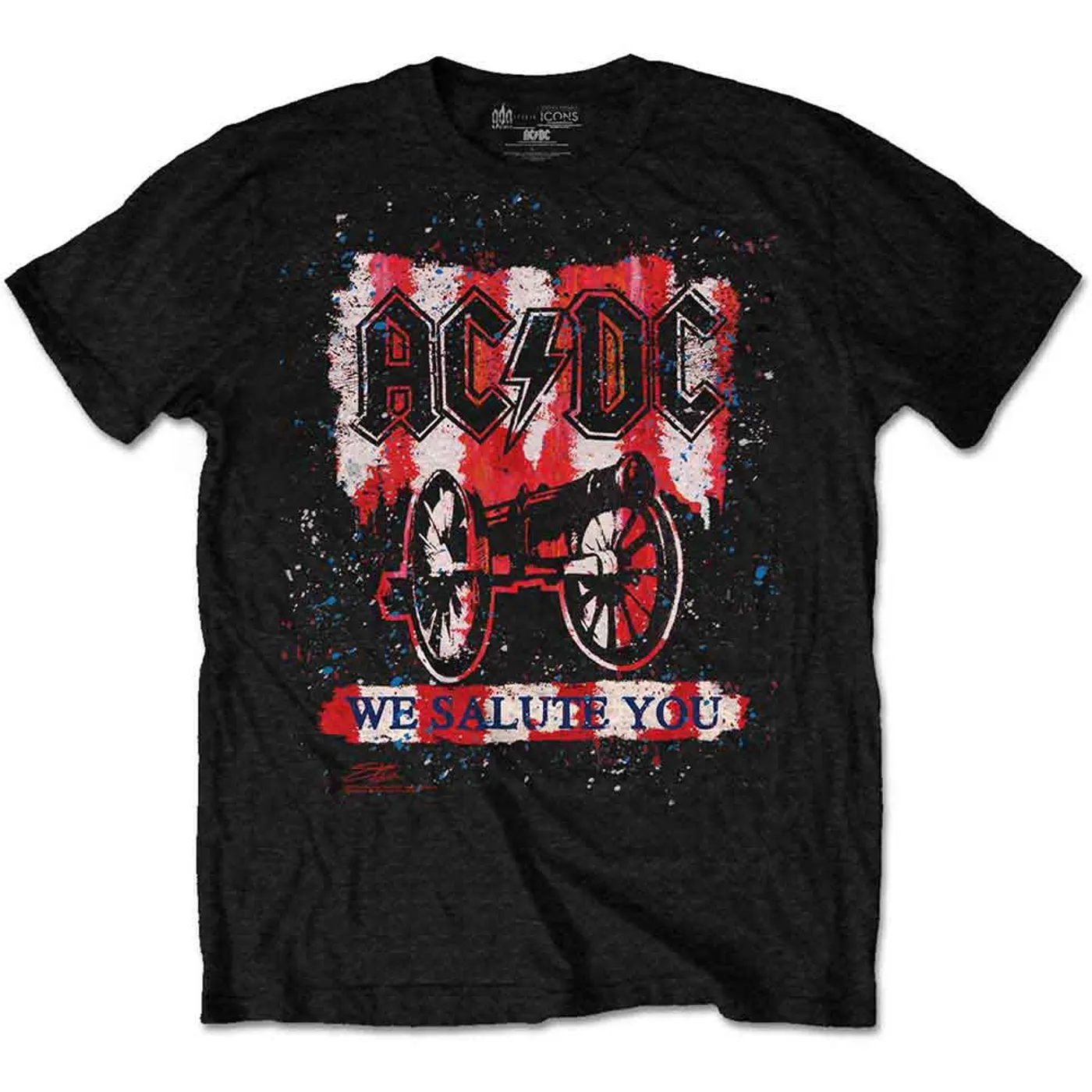 AC/DC T Shirt - We Salute You Bold