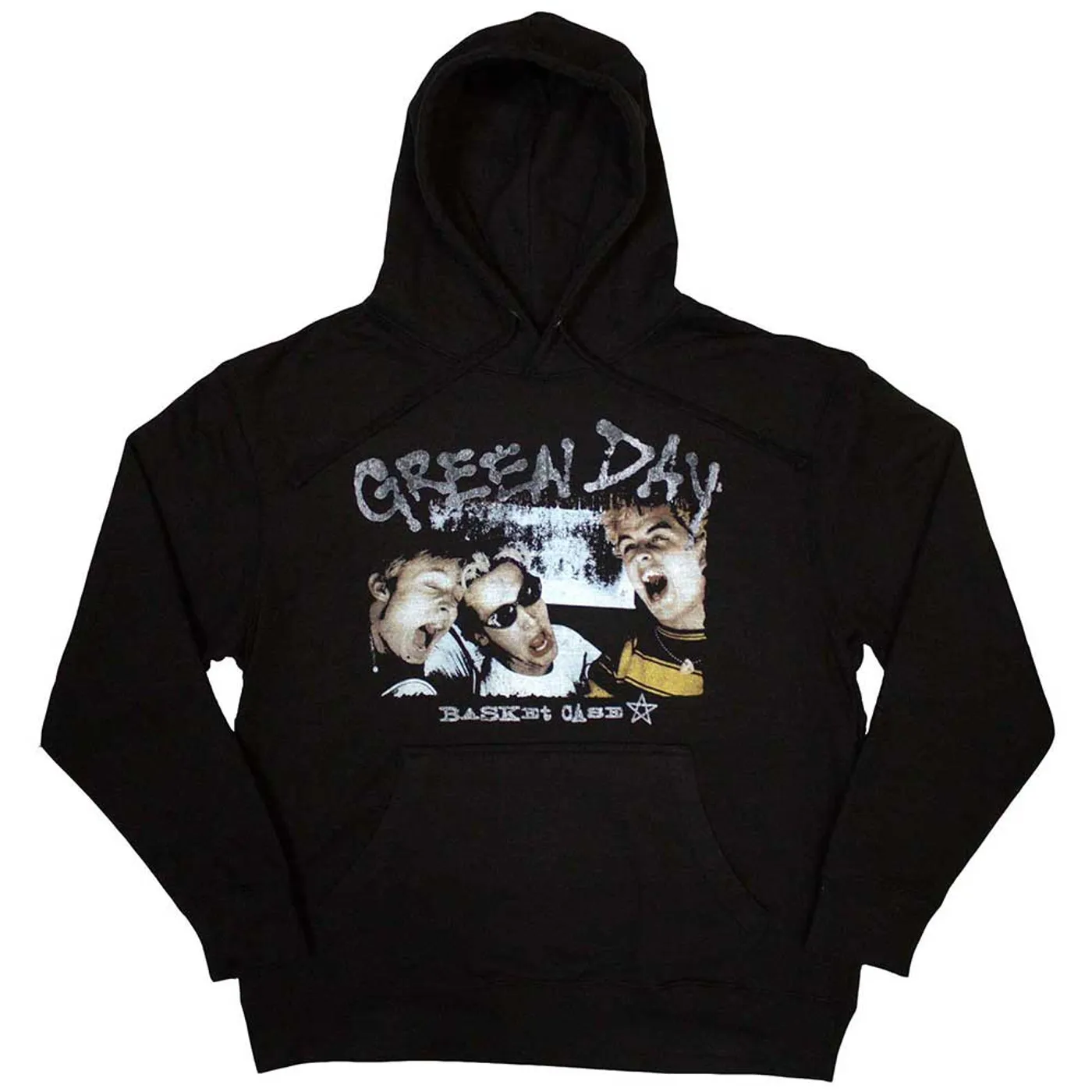 Green Day Pullover Hoodie - Basket Case Star
