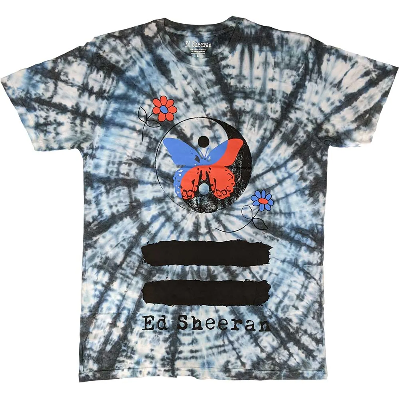 Ed Sheeran T Shirt - Yin & Yang Butterfly