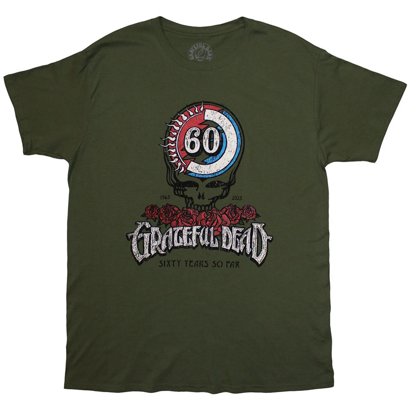 Grateful Dead T Shirt - 60th Roses